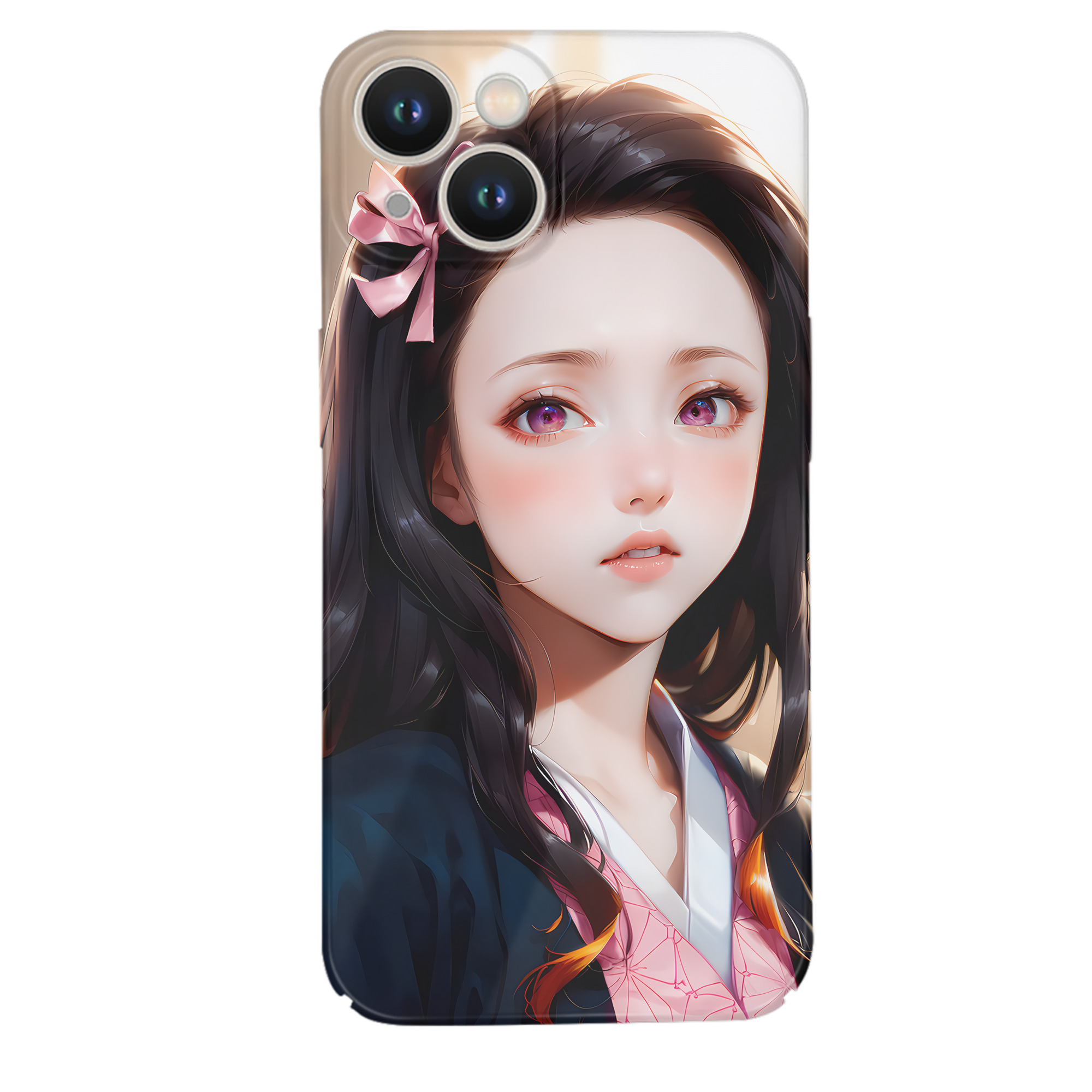 （画像用） 鬼滅の刃（きめつのやいば）竈門 禰󠄀豆子／かまど ねずこ Kamado Nezuko 【iPhone 14シリーズ対応】ハードケース
