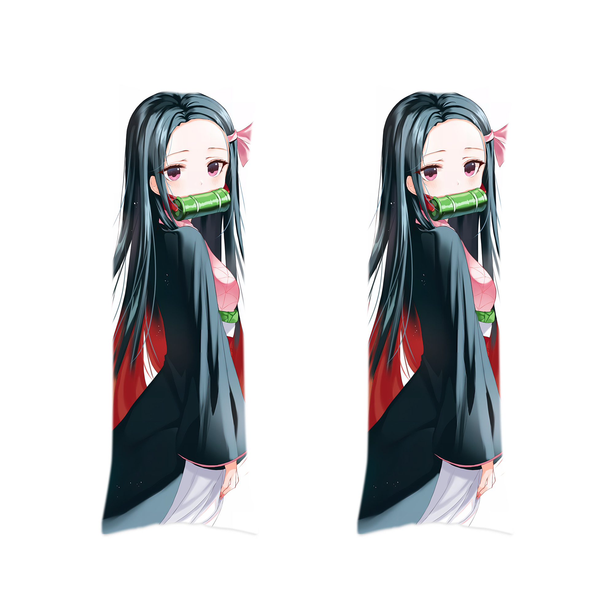 （画像用） 鬼滅の刃（きめつのやいば）竈門 禰󠄀豆子／かまど ねずこ Kamado Nezuko ロング抱き枕カバー 両面プリントタイプ（サイズ選択可）