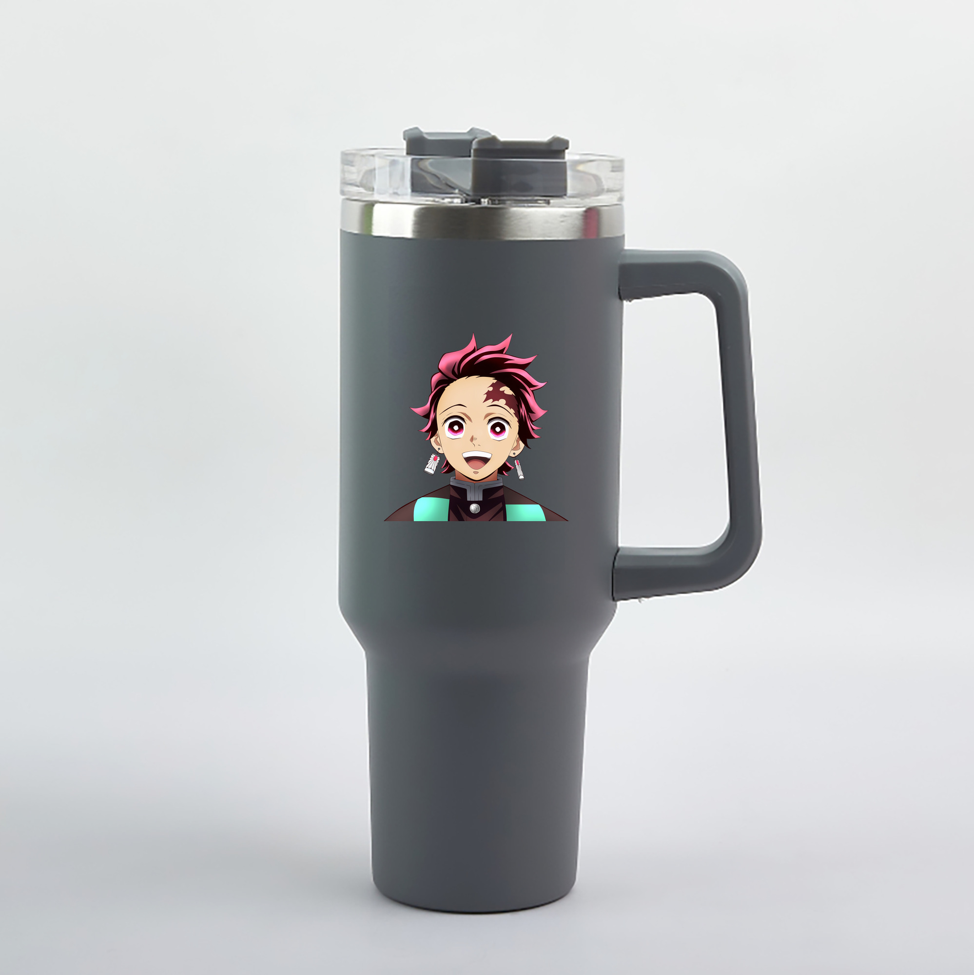 （画像用） 鬼滅の刃 竈門 炭治郎／かまど たんじろう Kamado Tanjirou 1200mL車用タンブラー（カラープリント）