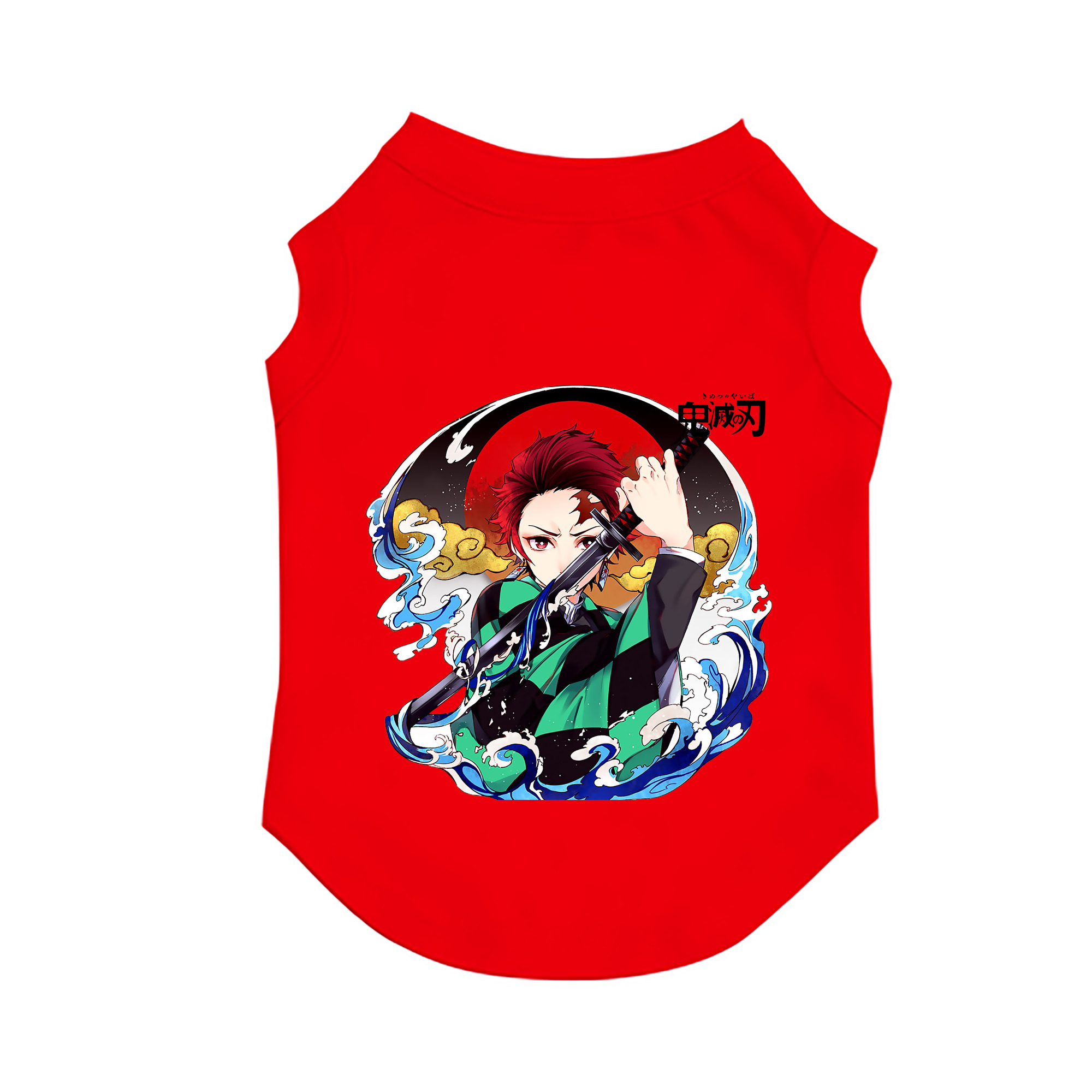 （画像用） 鬼滅の刃 竈門 炭治郎／かまど たんじろう Kamado Tanjirou ペット用ベスト