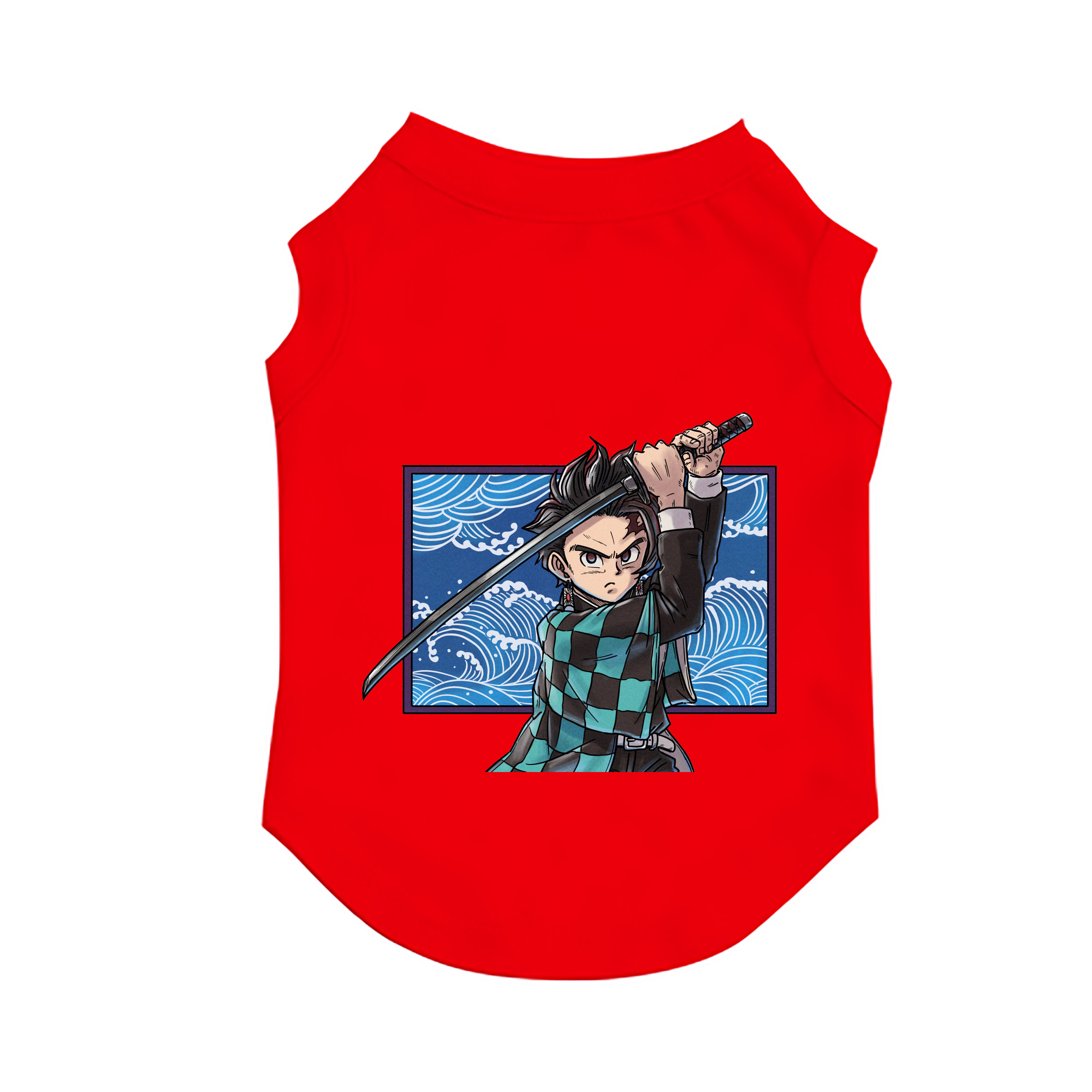 （画像用） 鬼滅の刃 竈門 炭治郎／かまど たんじろう Kamado Tanjirou ペット用ベスト