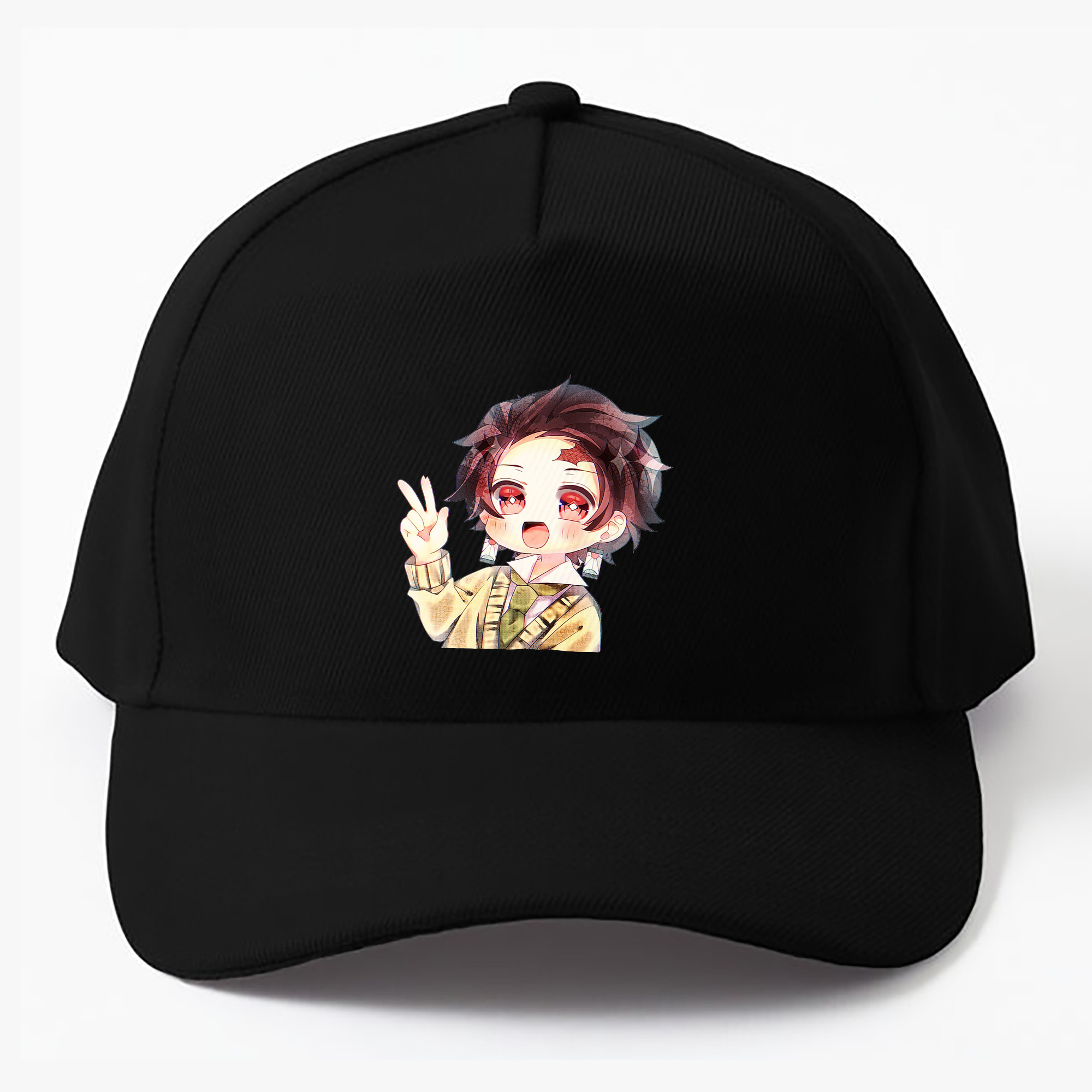 （画像用） 鬼滅の刃 竈門 炭治郎／かまど たんじろう Kamado Tanjirou ベースボールキャップ 綿100％ 男女兼用 帽子 スポーツ