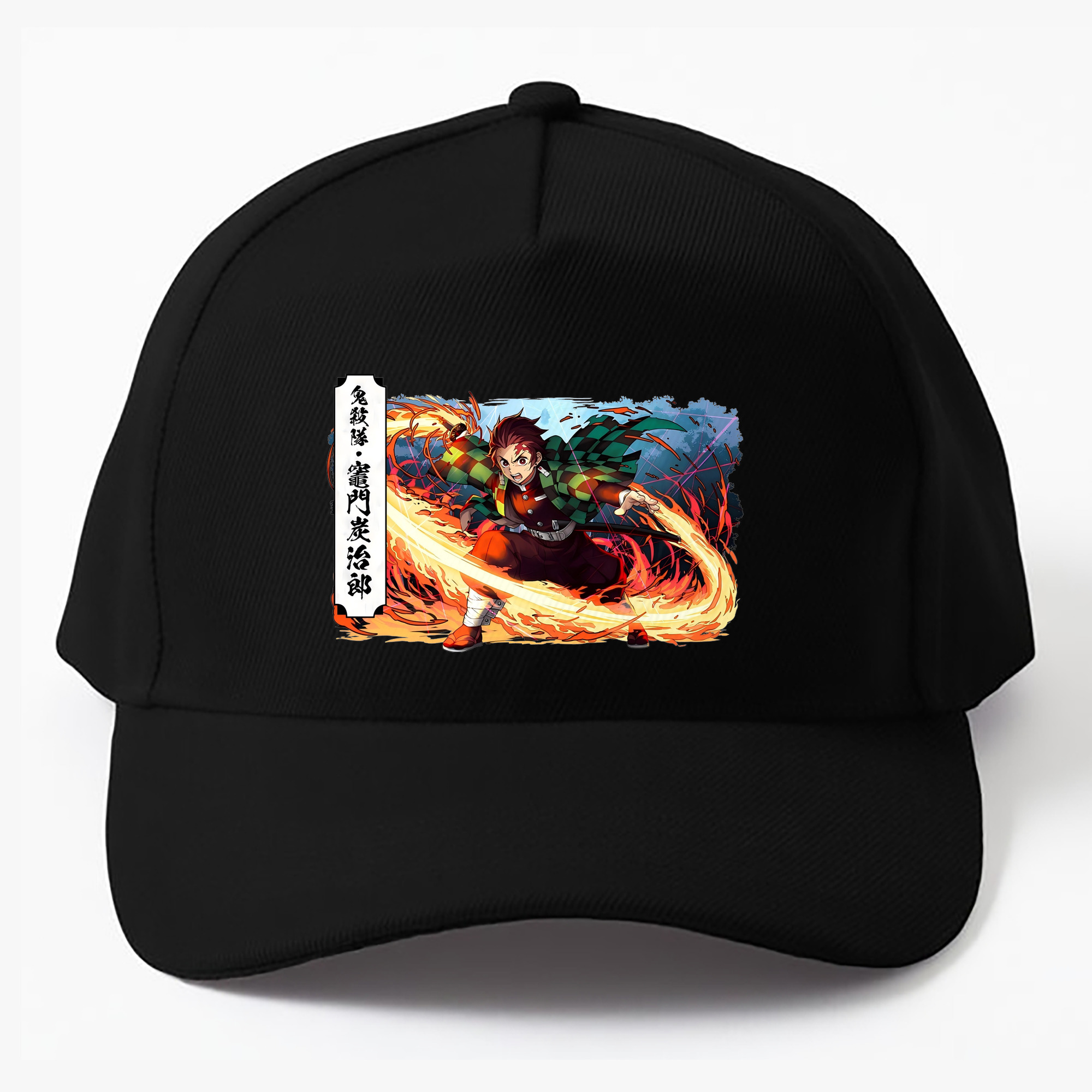 （画像用） 鬼滅の刃 竈門 炭治郎／かまど たんじろう Kamado Tanjirou ベースボールキャップ 綿100％ 男女兼用 帽子 スポーツ