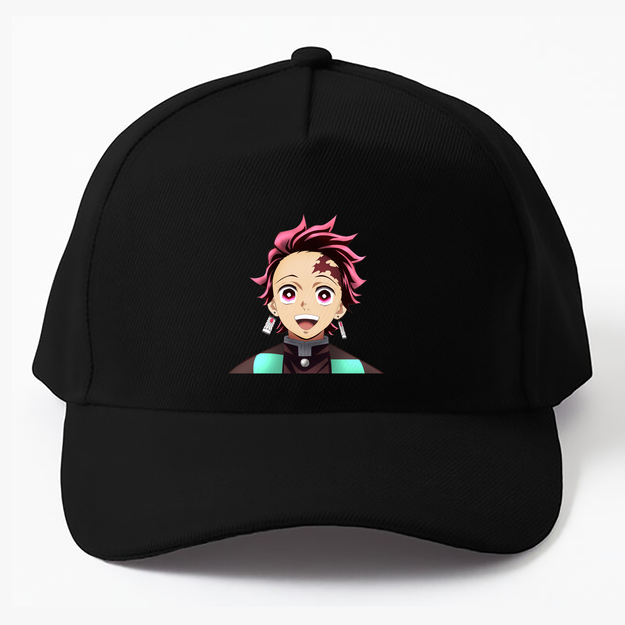 （画像用） 鬼滅の刃 竈門 炭治郎／かまど たんじろう Kamado Tanjirou ベースボールキャップ 綿100％ 男女兼用 帽子 スポーツ