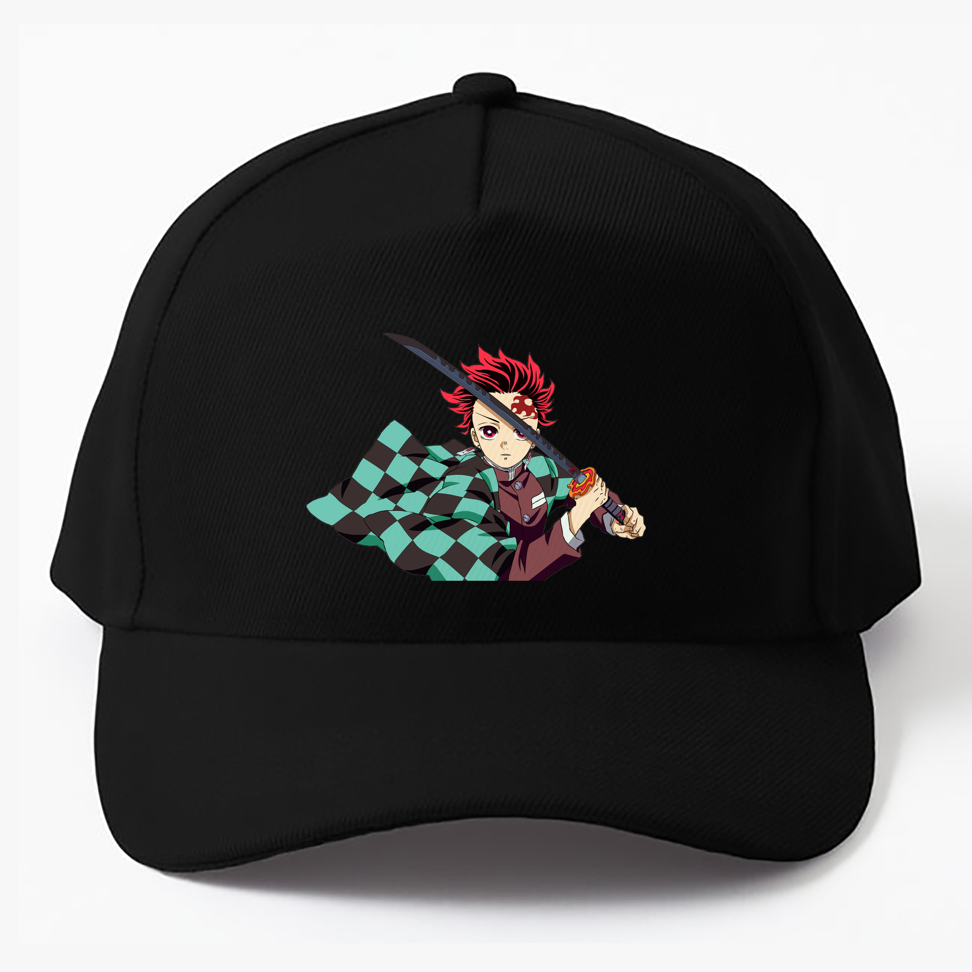 （画像用） 鬼滅の刃 竈門 炭治郎／かまど たんじろう Kamado Tanjirou ベースボールキャップ 綿100％ 男女兼用 帽子 スポーツ