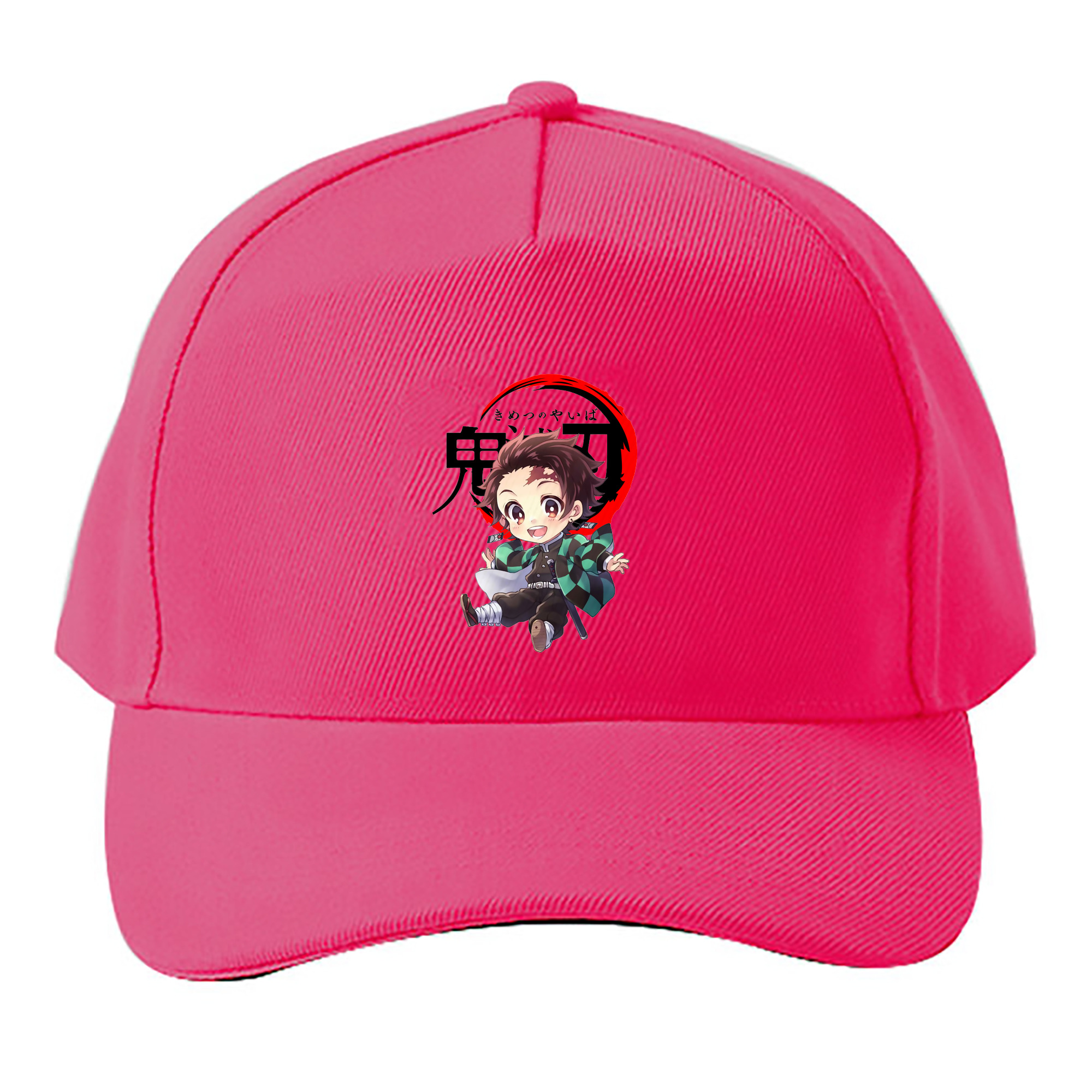 （画像用） 鬼滅の刃 竈門 炭治郎／かまど たんじろう Kamado Tanjirou ベースボールキャップ 綿100％ 男女兼用 帽子 スポーツ