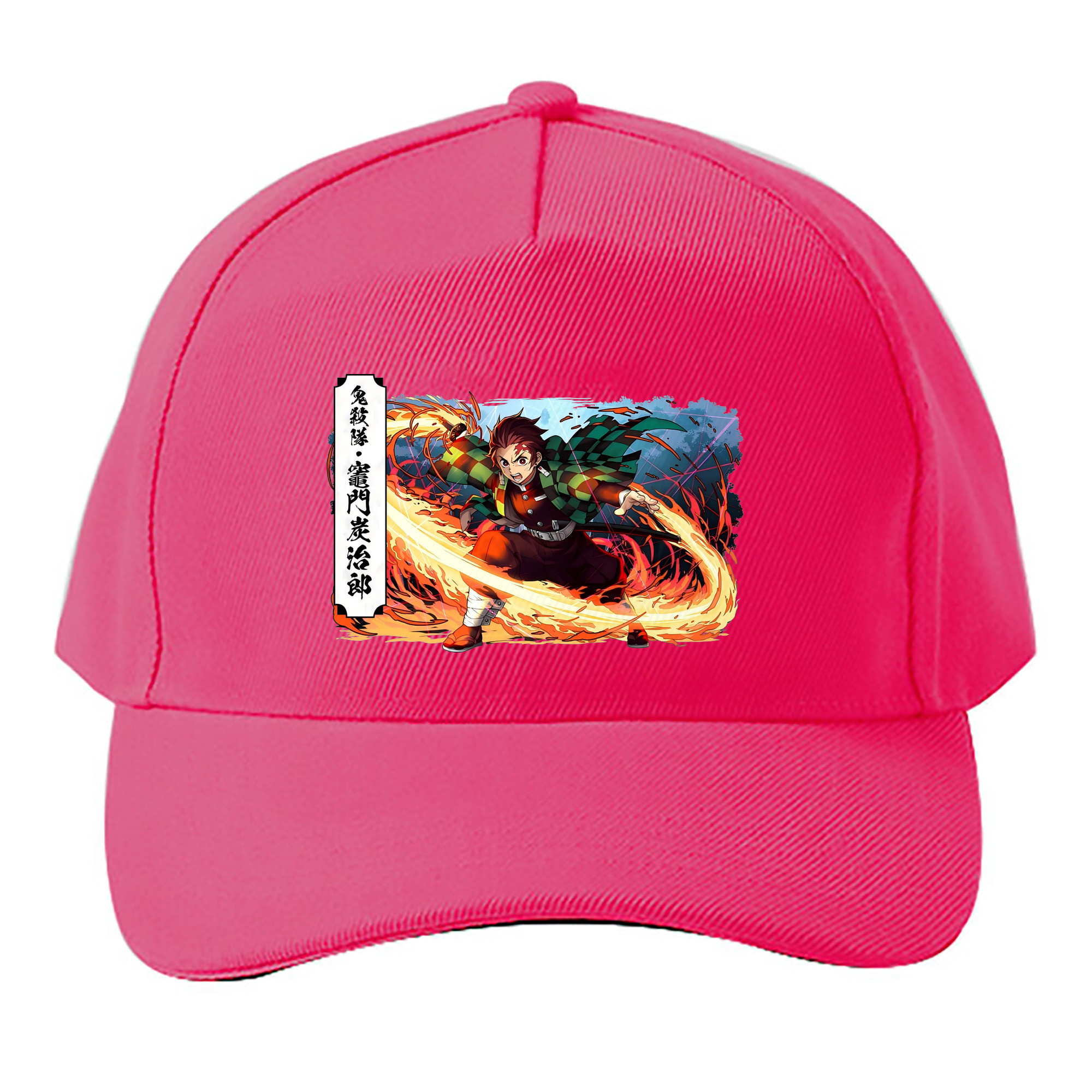 （画像用） 鬼滅の刃 竈門 炭治郎／かまど たんじろう Kamado Tanjirou ベースボールキャップ 綿100％ 男女兼用 帽子 スポーツ