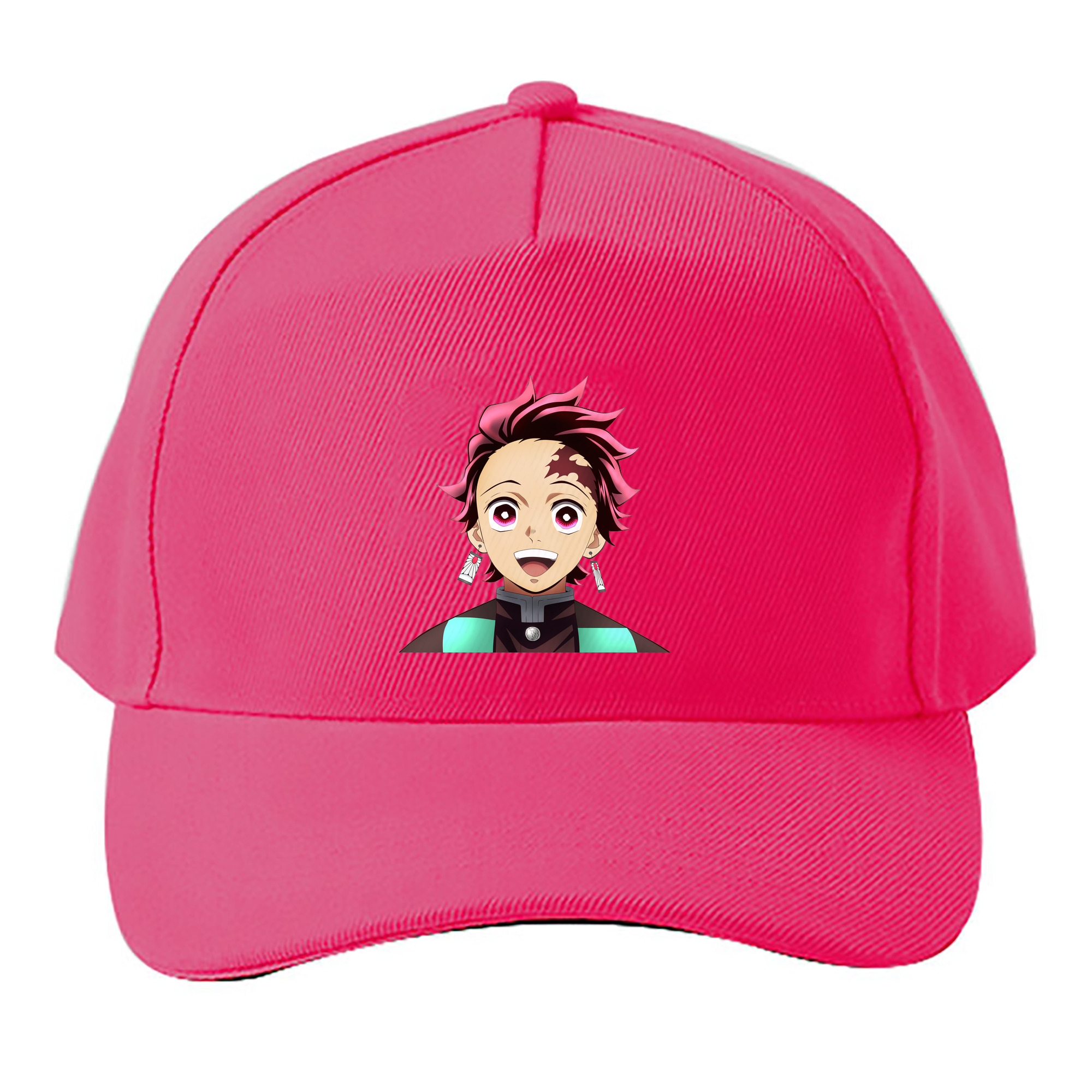 （画像用） 鬼滅の刃 竈門 炭治郎／かまど たんじろう Kamado Tanjirou ベースボールキャップ 綿100％ 男女兼用 帽子 スポーツ