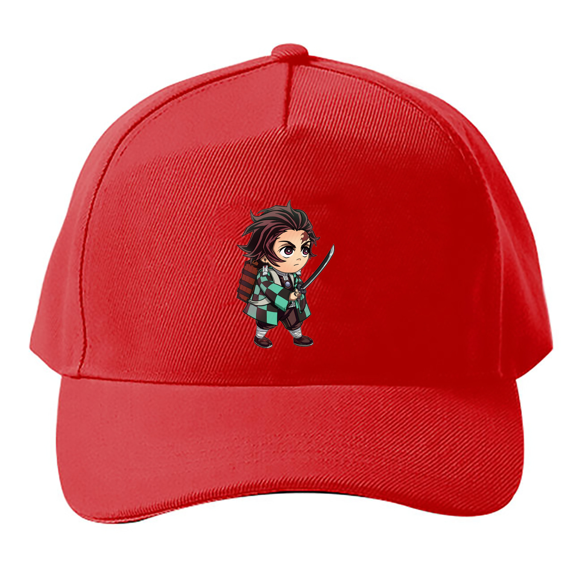 （画像用） 鬼滅の刃 竈門 炭治郎／かまど たんじろう Kamado Tanjirou ベースボールキャップ 綿100％ 男女兼用 帽子 スポーツ