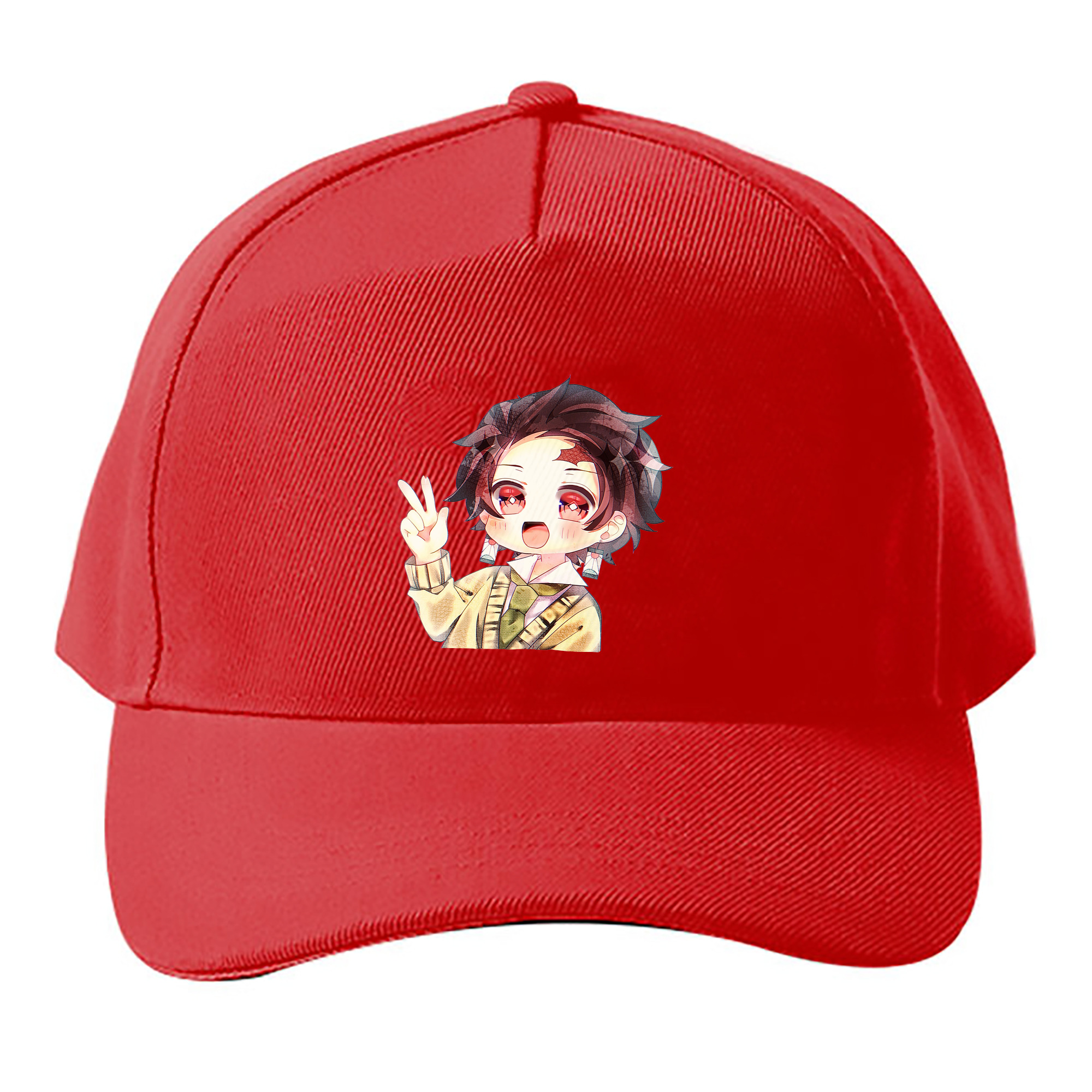 （画像用） 鬼滅の刃 竈門 炭治郎／かまど たんじろう Kamado Tanjirou ベースボールキャップ 綿100％ 男女兼用 帽子 スポーツ
