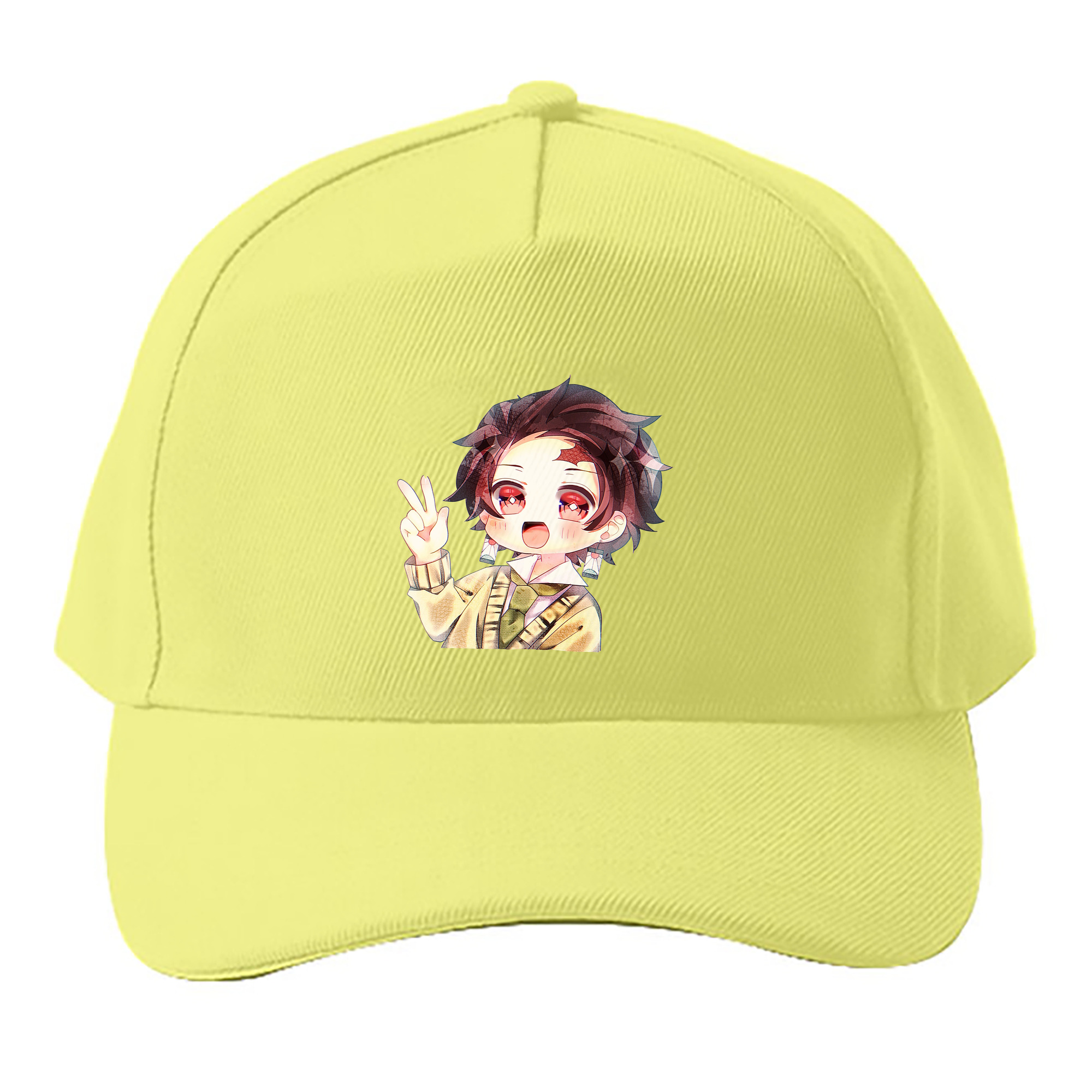 （画像用） 鬼滅の刃 竈門 炭治郎／かまど たんじろう Kamado Tanjirou ベースボールキャップ 綿100％ 男女兼用 帽子 スポーツ