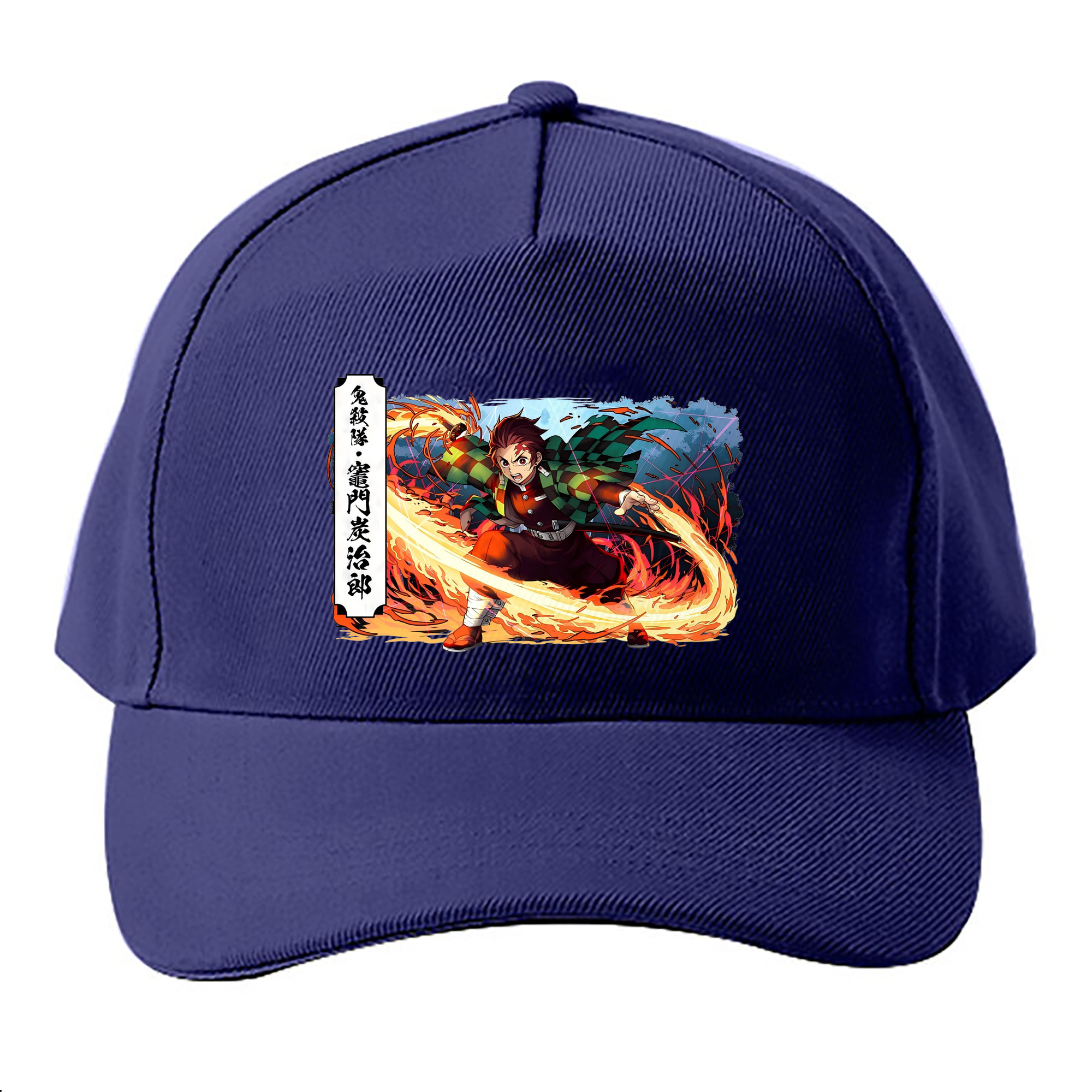 （画像用） 鬼滅の刃 竈門 炭治郎／かまど たんじろう Kamado Tanjirou ベースボールキャップ 綿100％ 男女兼用 帽子 スポーツ