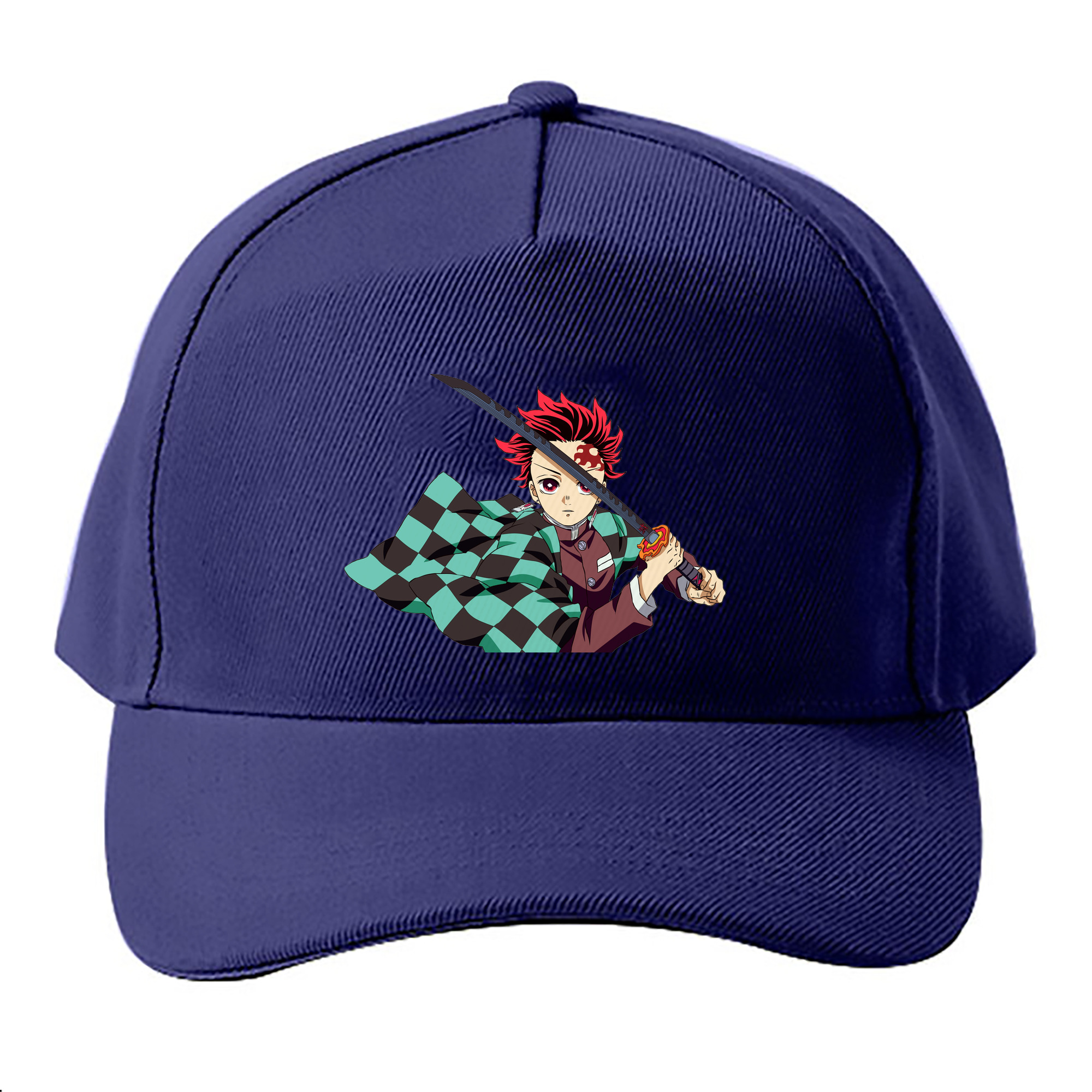 （画像用） 鬼滅の刃 竈門 炭治郎／かまど たんじろう Kamado Tanjirou ベースボールキャップ 綿100％ 男女兼用 帽子 スポーツ
