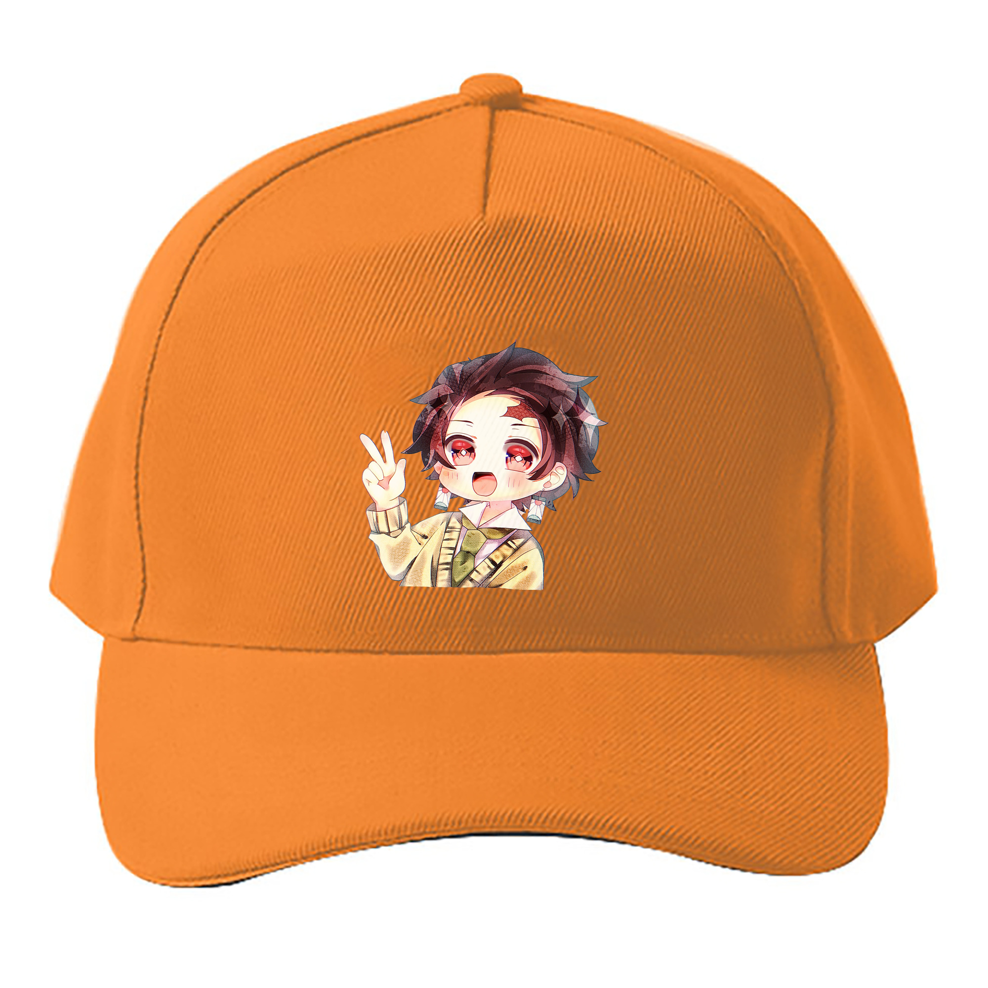 （画像用） 鬼滅の刃 竈門 炭治郎／かまど たんじろう Kamado Tanjirou ベースボールキャップ 綿100％ 男女兼用 帽子 スポーツ
