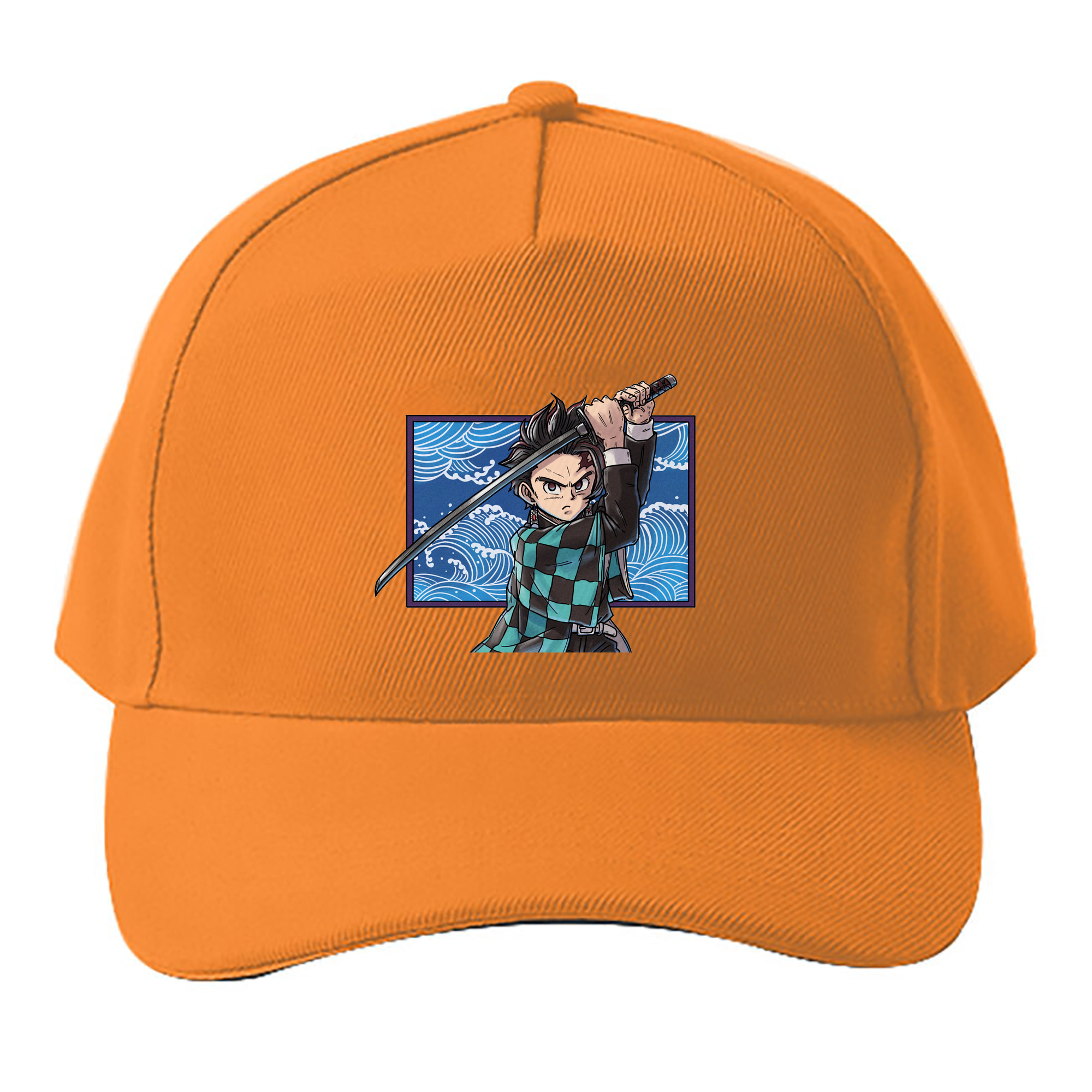 （画像用） 鬼滅の刃 竈門 炭治郎／かまど たんじろう Kamado Tanjirou ベースボールキャップ 綿100％ 男女兼用 帽子 スポーツ