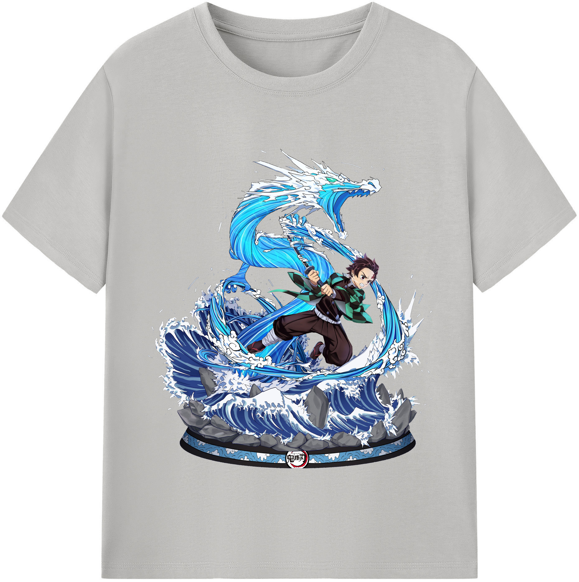（画像用） 鬼滅の刃 竈門 炭治郎／かまど たんじろう Kamado Tanjirou 綿100％半袖Tシャツ（フロントプリント）