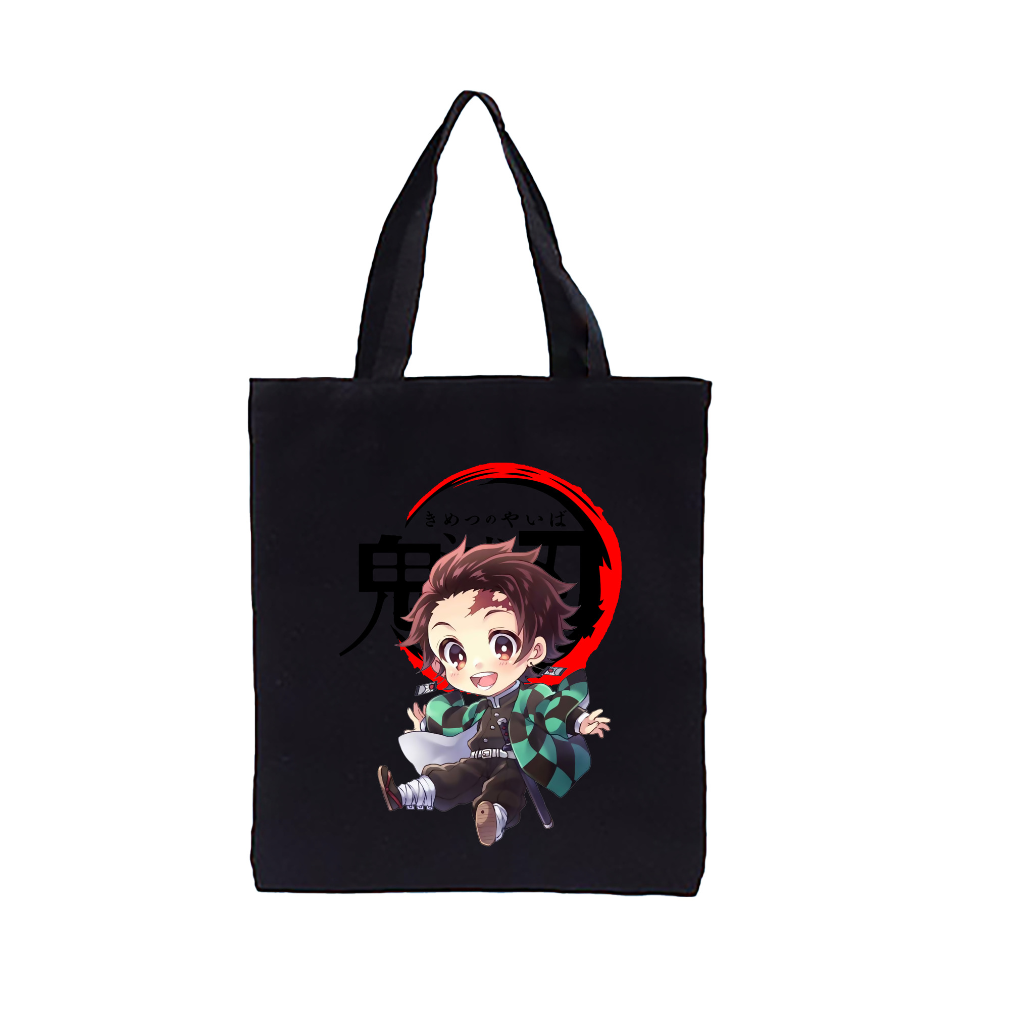 （画像用） 鬼滅の刃 竈門 炭治郎／かまど たんじろう Kamado Tanjirou 縦型キャンバス生地手提げバッグ　トートバッグ