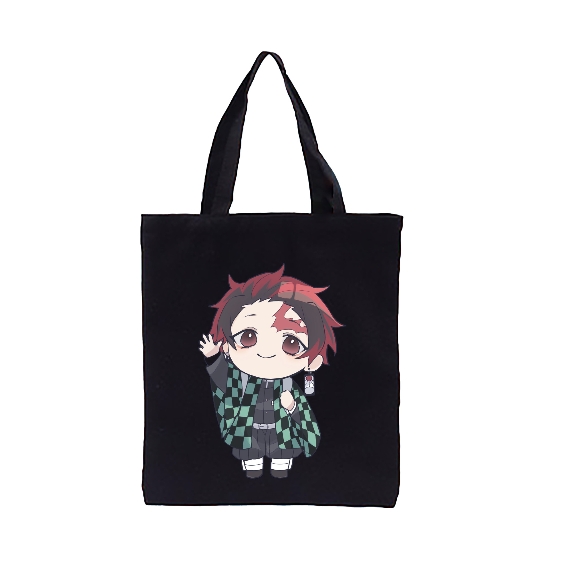 （画像用） 鬼滅の刃 竈門 炭治郎／かまど たんじろう Kamado Tanjirou 縦型キャンバス生地手提げバッグ　トートバッグ