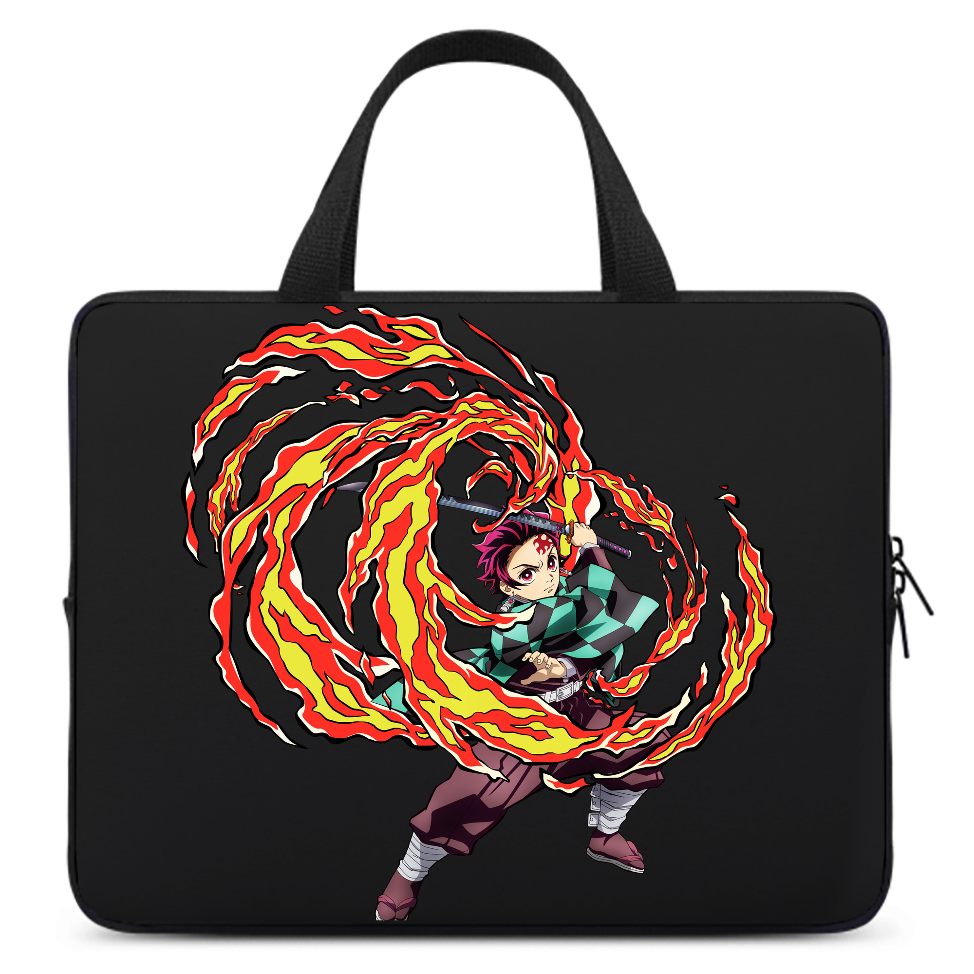 （画像用） 鬼滅の刃 竈門 炭治郎／かまど たんじろう Kamado Tanjirou 手提げノートパソコンバッグ