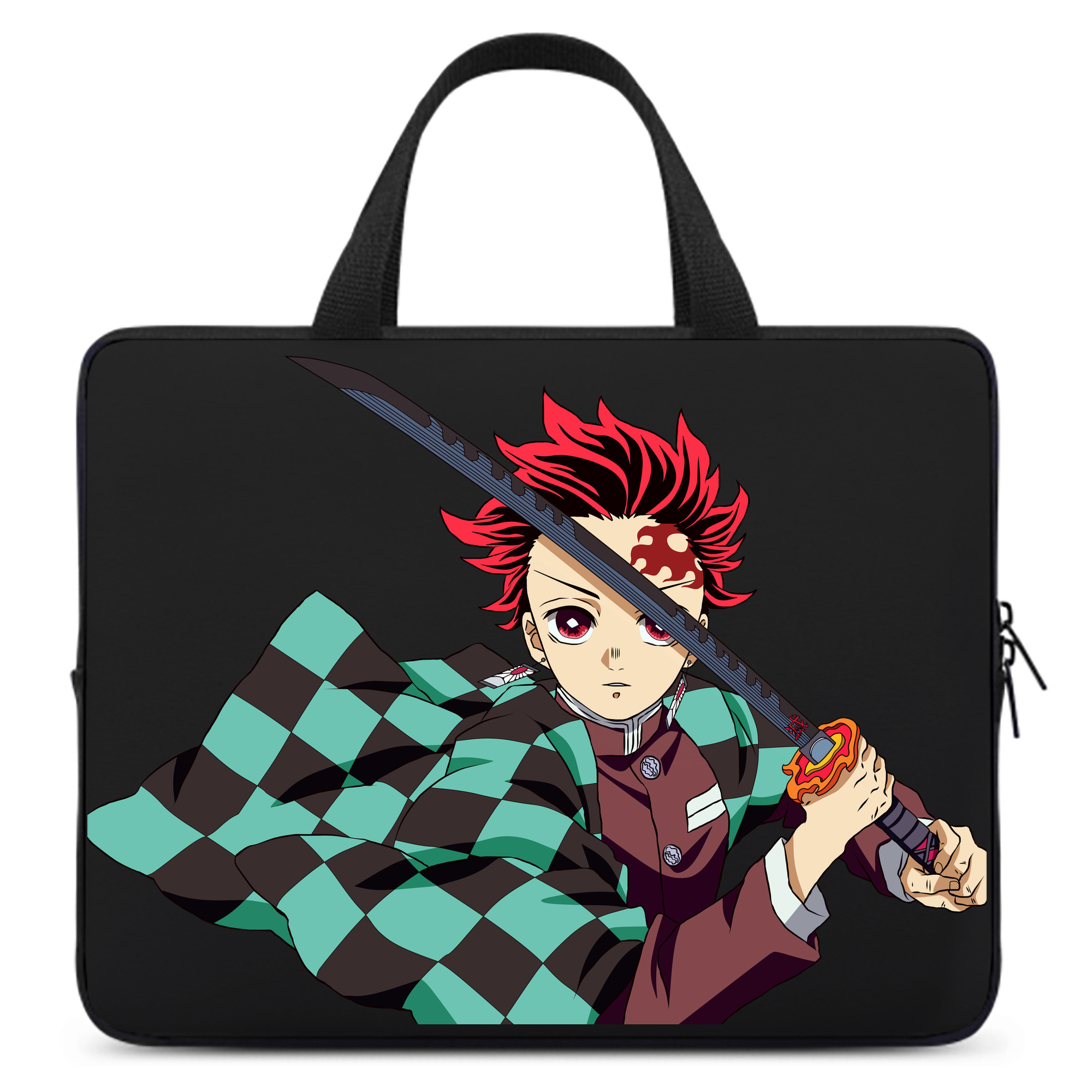 （画像用） 鬼滅の刃 竈門 炭治郎／かまど たんじろう Kamado Tanjirou 手提げノートパソコンバッグ