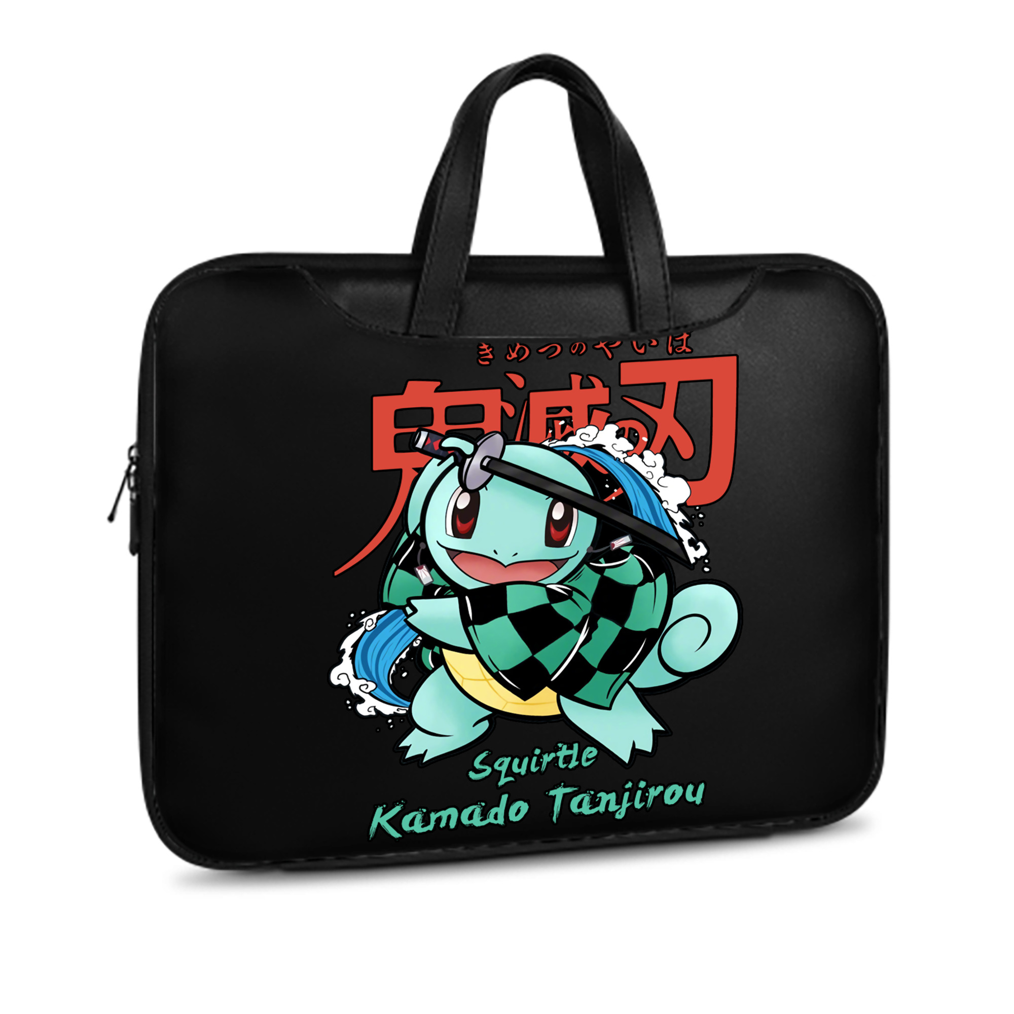 （画像用） 鬼滅の刃 竈門 炭治郎／かまど たんじろう Kamado Tanjirou レザーラップトップバッグ　ノートパソコンケース