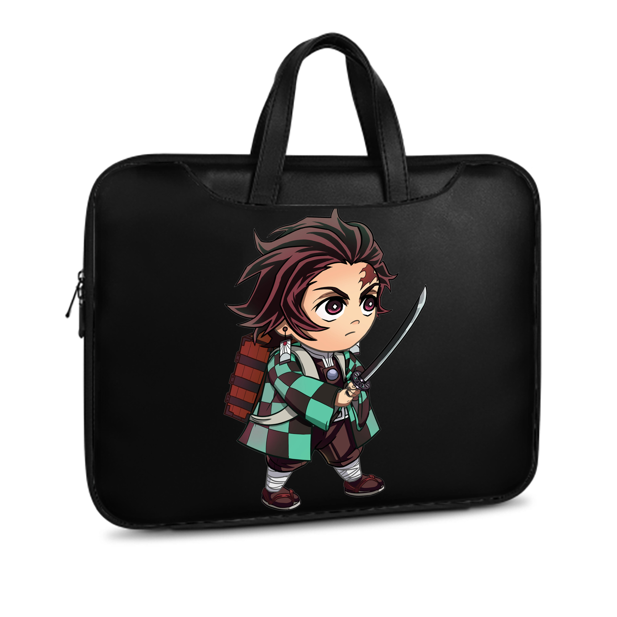（画像用） 鬼滅の刃 竈門 炭治郎／かまど たんじろう Kamado Tanjirou レザーラップトップバッグ　ノートパソコンケース