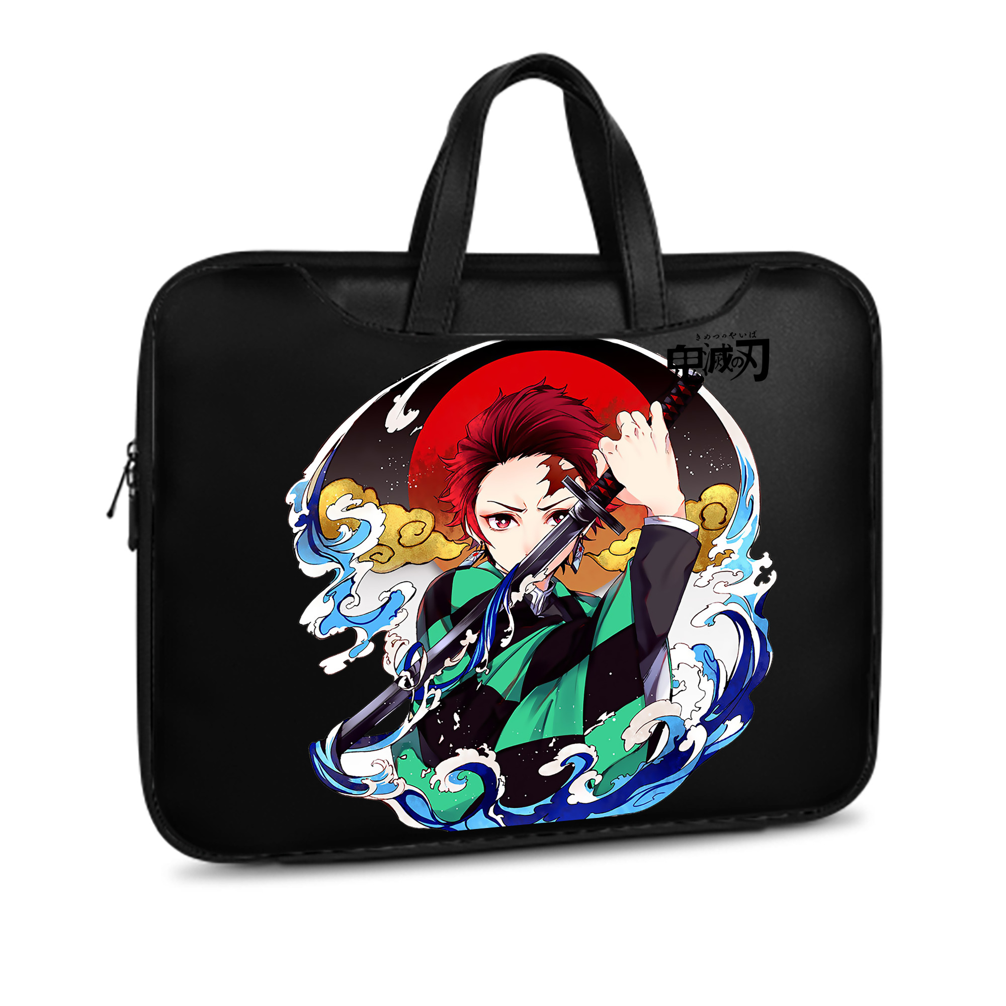 （画像用） 鬼滅の刃 竈門 炭治郎／かまど たんじろう Kamado Tanjirou レザーラップトップバッグ　ノートパソコンケース