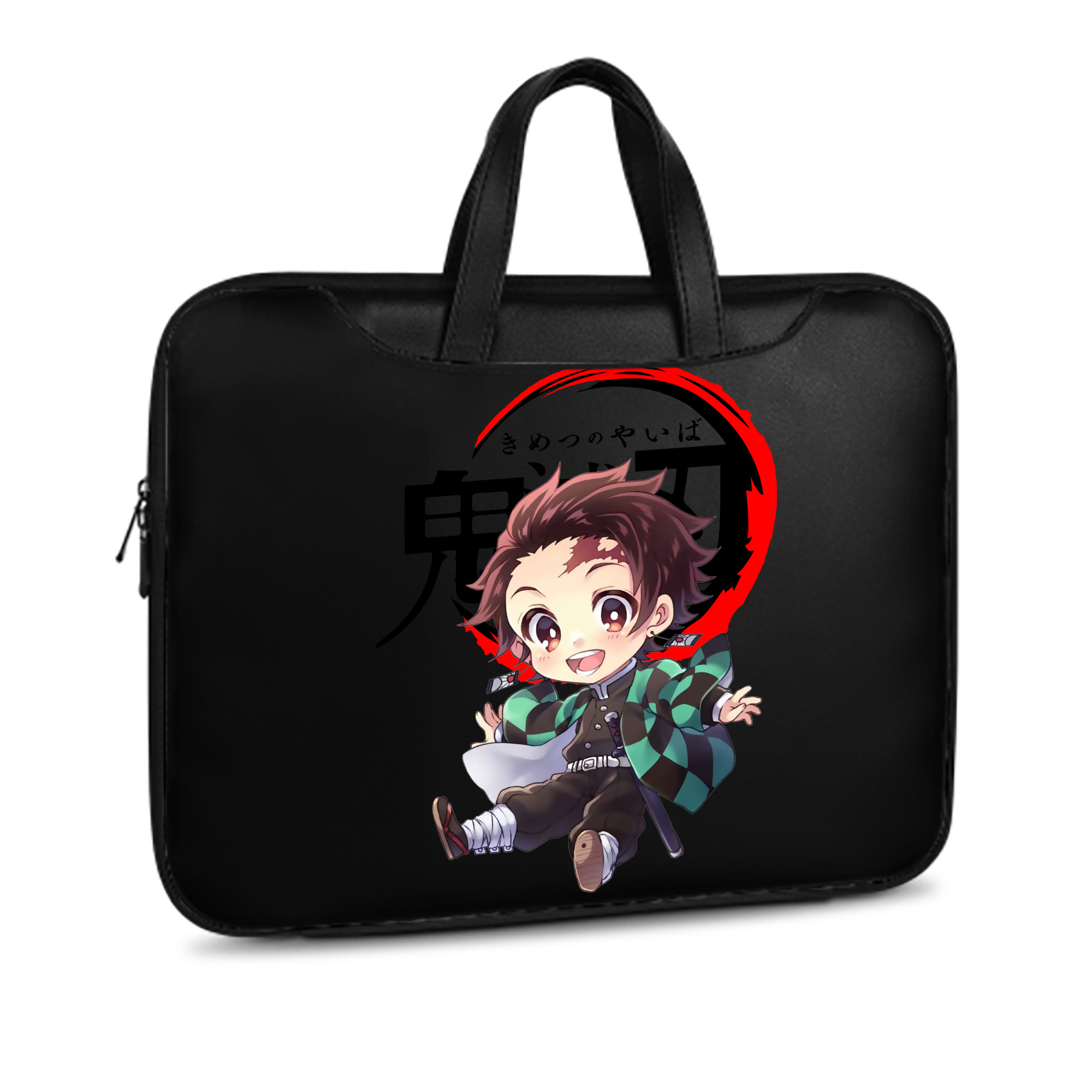 （画像用） 鬼滅の刃 竈門 炭治郎／かまど たんじろう Kamado Tanjirou レザーラップトップバッグ　ノートパソコンケース