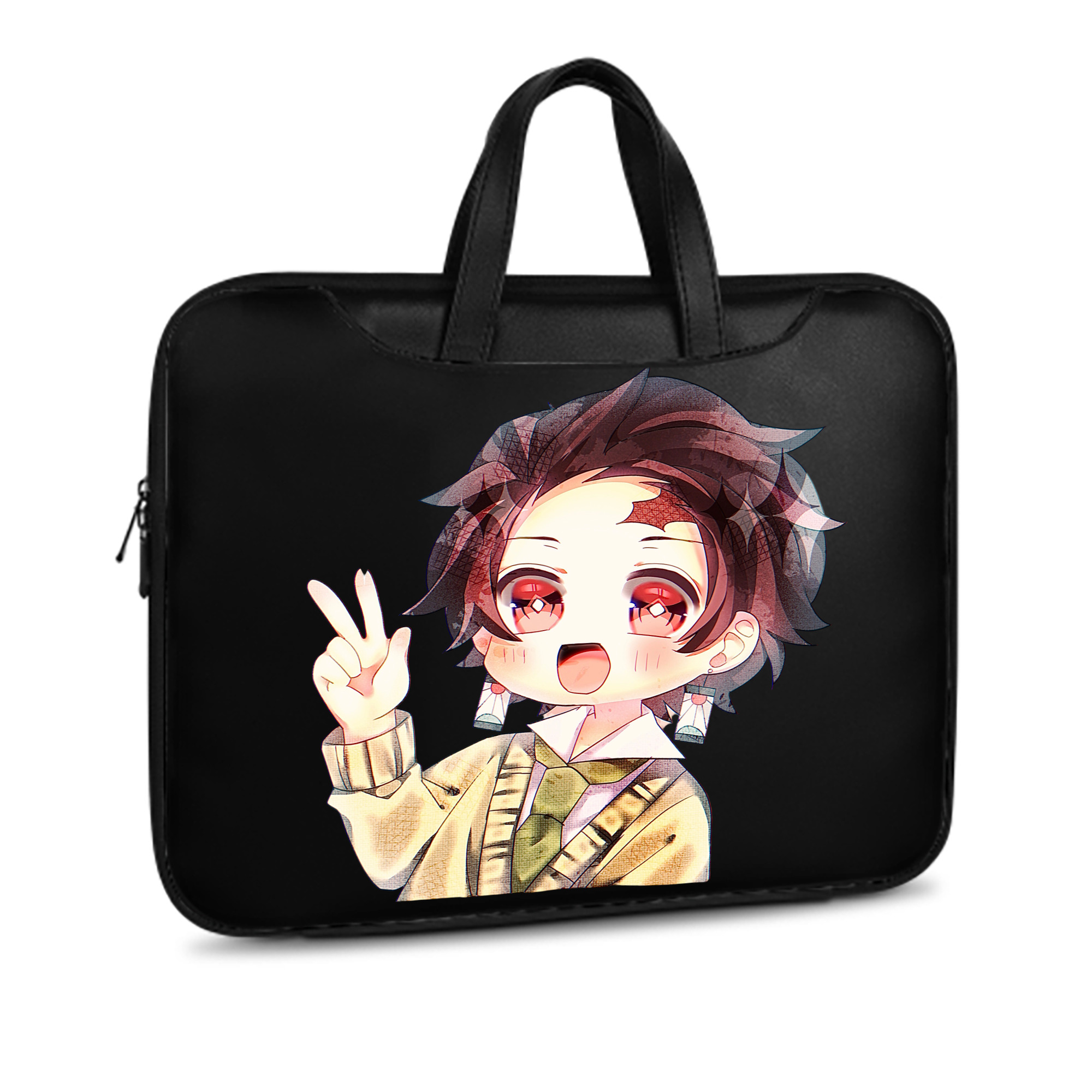 （画像用） 鬼滅の刃 竈門 炭治郎／かまど たんじろう Kamado Tanjirou レザーラップトップバッグ　ノートパソコンケース