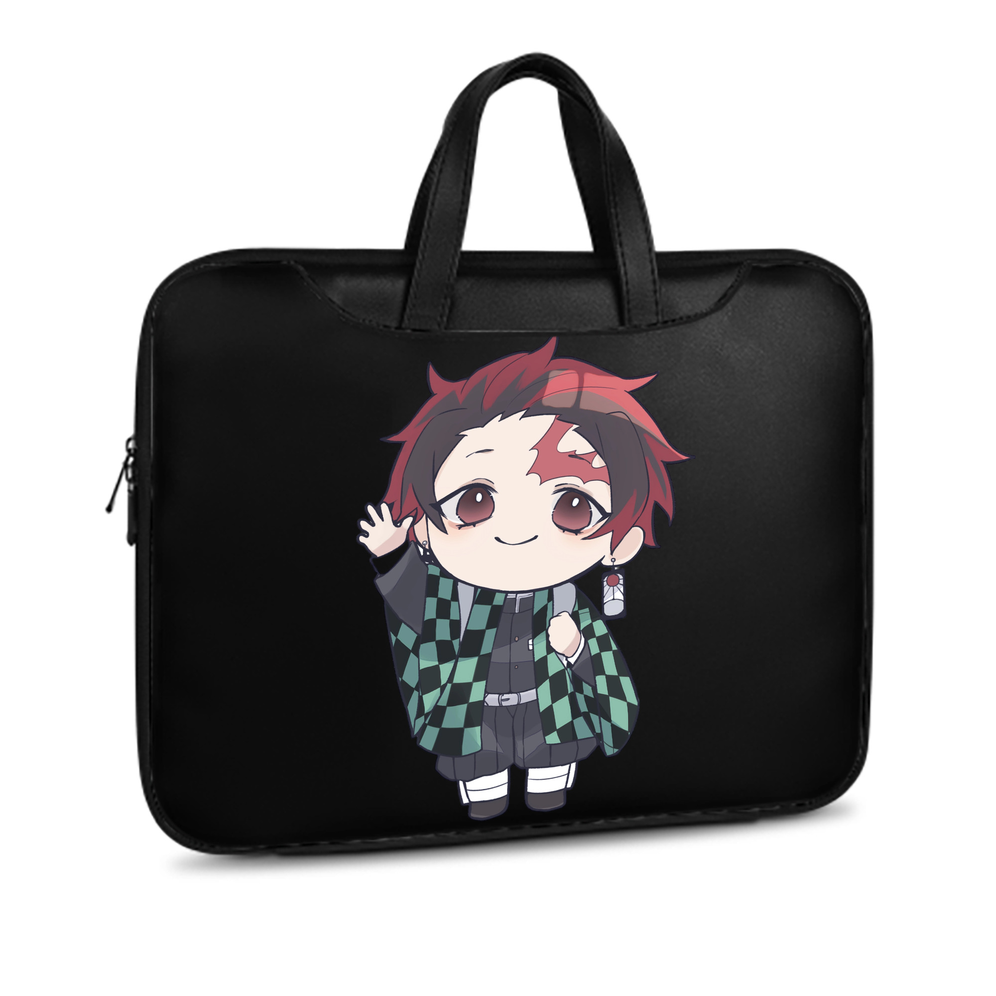 （画像用） 鬼滅の刃 竈門 炭治郎／かまど たんじろう Kamado Tanjirou レザーラップトップバッグ　ノートパソコンケース