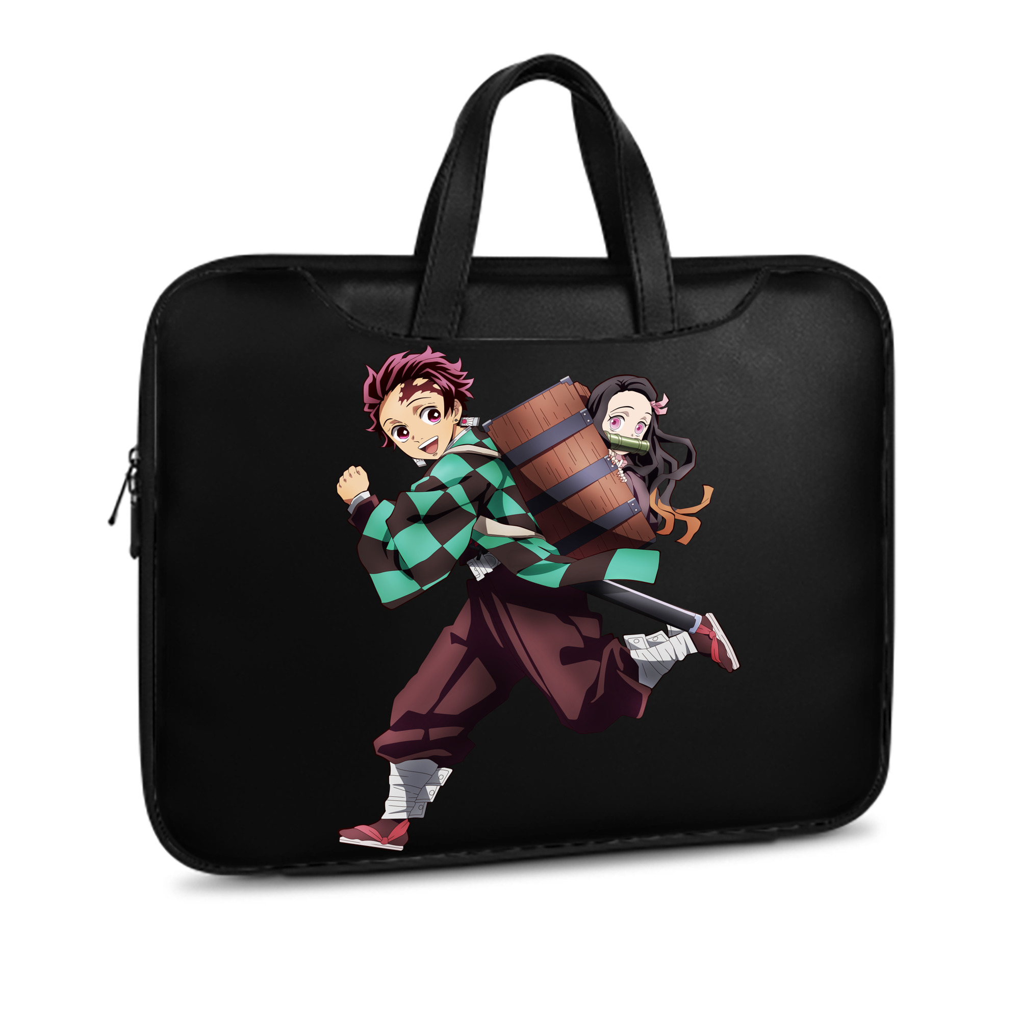 （画像用） 鬼滅の刃 竈門 炭治郎／かまど たんじろう Kamado Tanjirou レザーラップトップバッグ　ノートパソコンケース
