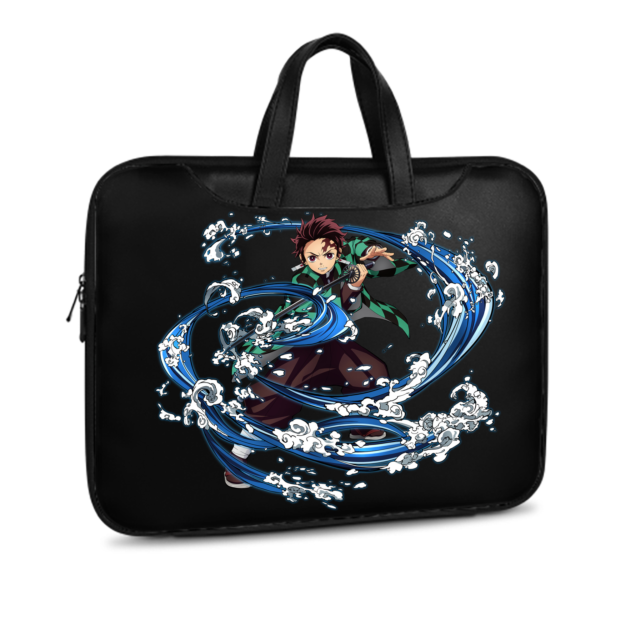 （画像用） 鬼滅の刃 竈門 炭治郎／かまど たんじろう Kamado Tanjirou レザーラップトップバッグ　ノートパソコンケース
