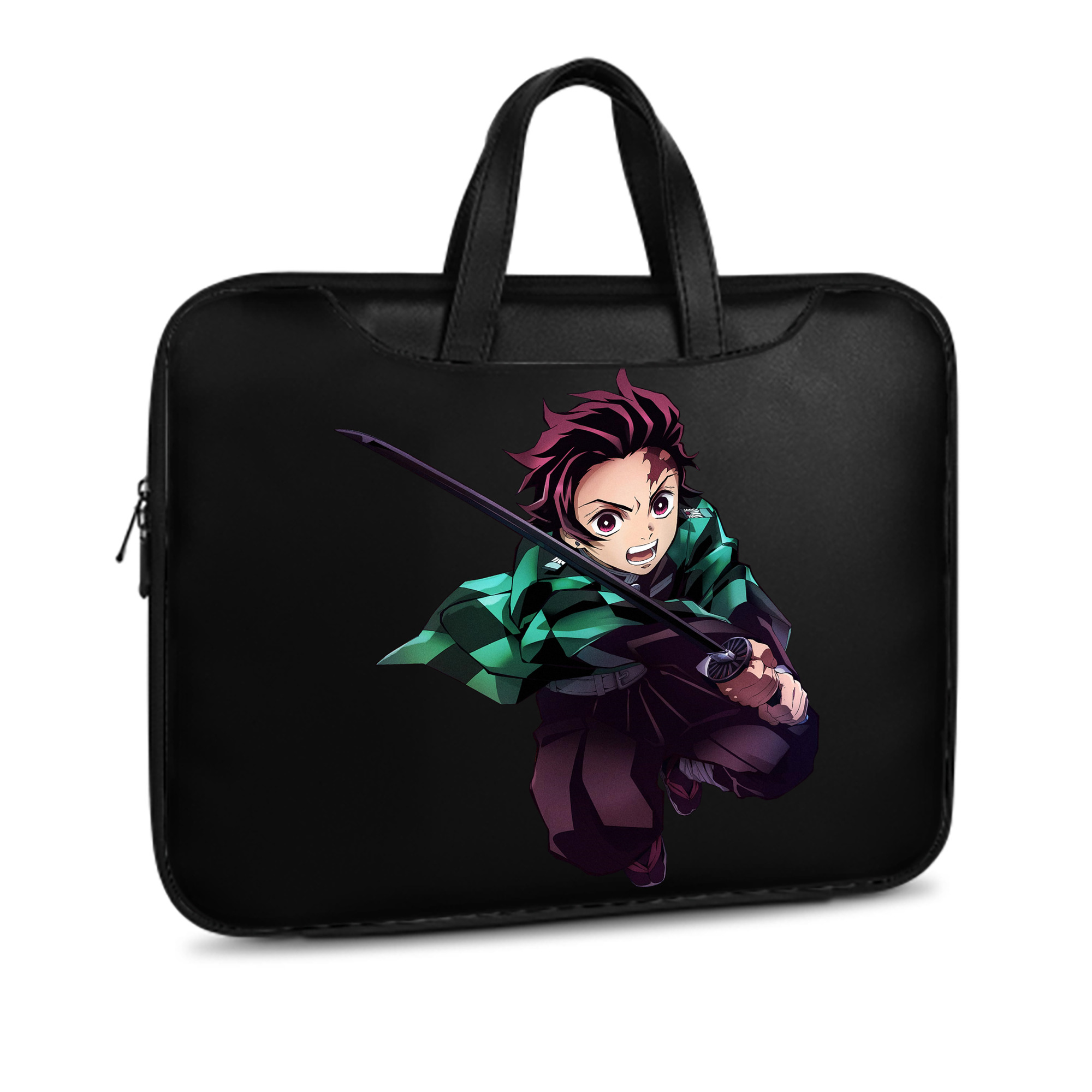 （画像用） 鬼滅の刃 竈門 炭治郎／かまど たんじろう Kamado Tanjirou レザーラップトップバッグ　ノートパソコンケース