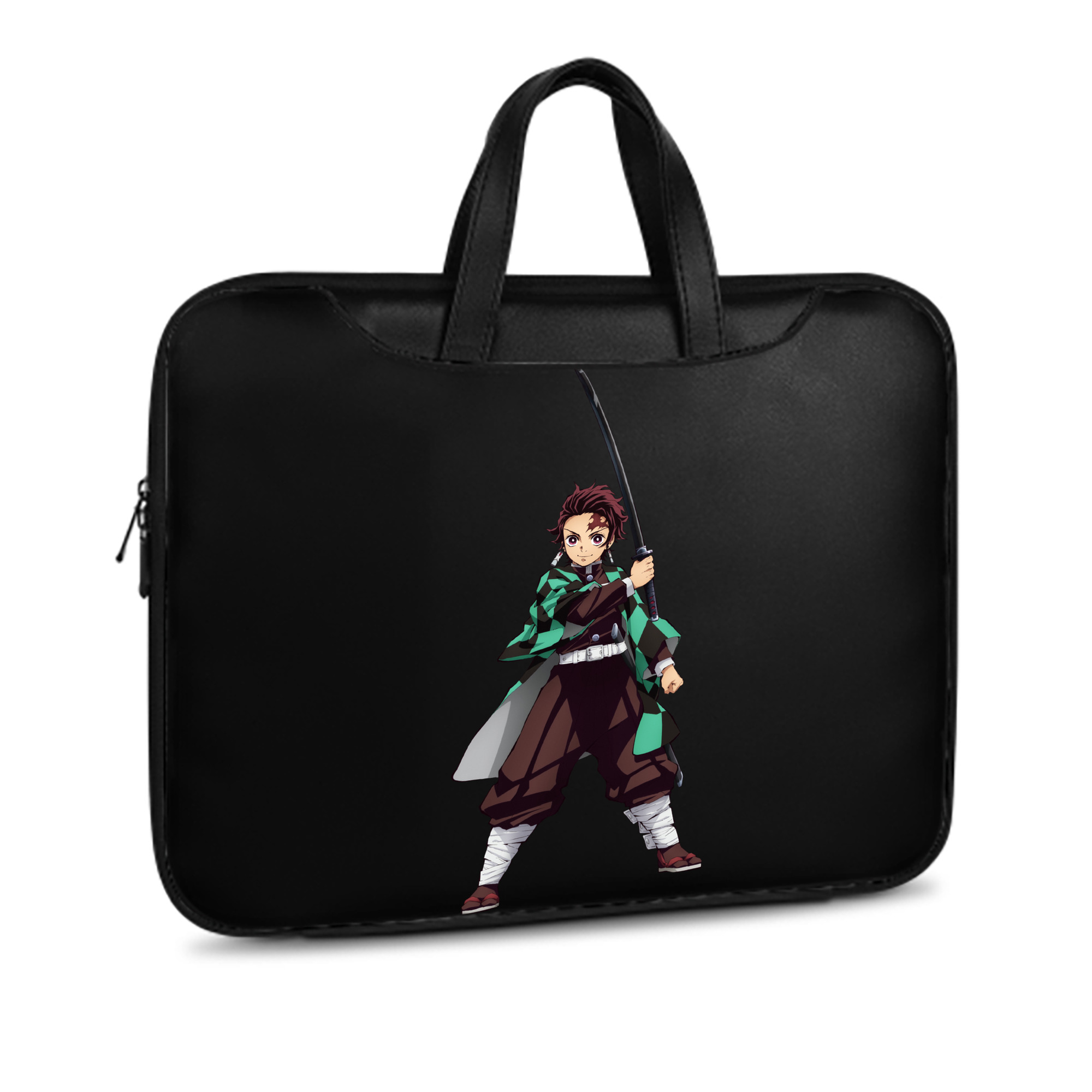 （画像用） 鬼滅の刃 竈門 炭治郎／かまど たんじろう Kamado Tanjirou レザーラップトップバッグ　ノートパソコンケース