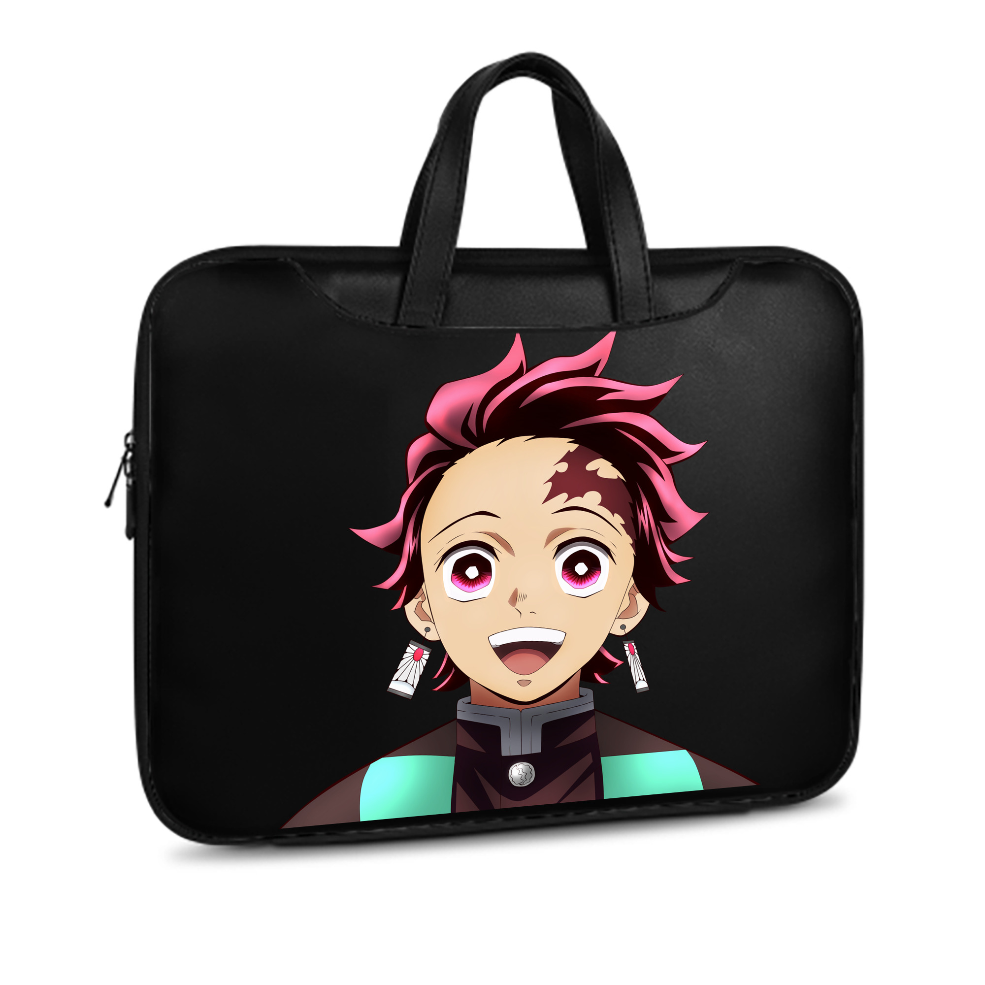 （画像用） 鬼滅の刃 竈門 炭治郎／かまど たんじろう Kamado Tanjirou レザーラップトップバッグ　ノートパソコンケース