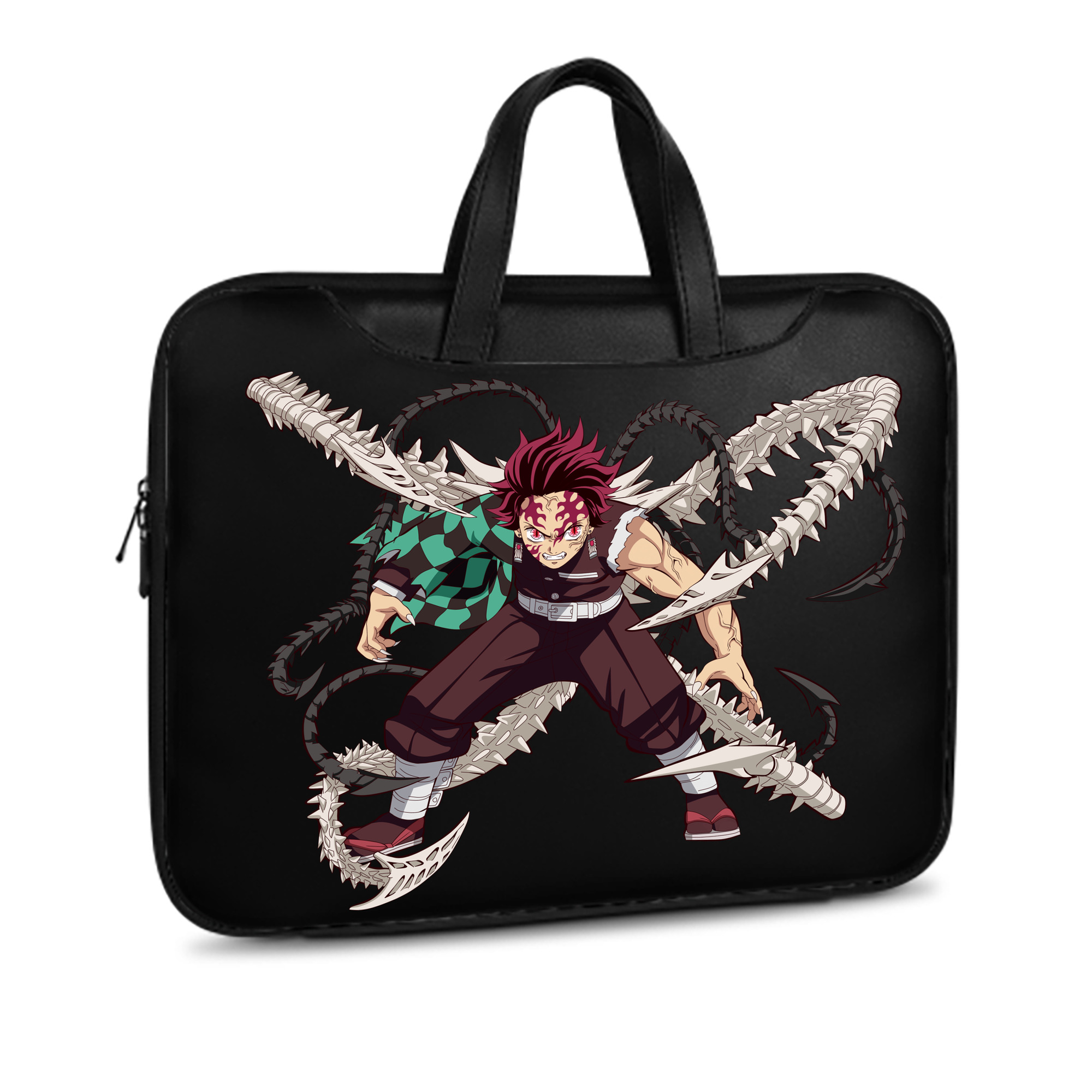 （画像用） 鬼滅の刃 竈門 炭治郎／かまど たんじろう Kamado Tanjirou レザーラップトップバッグ　ノートパソコンケース