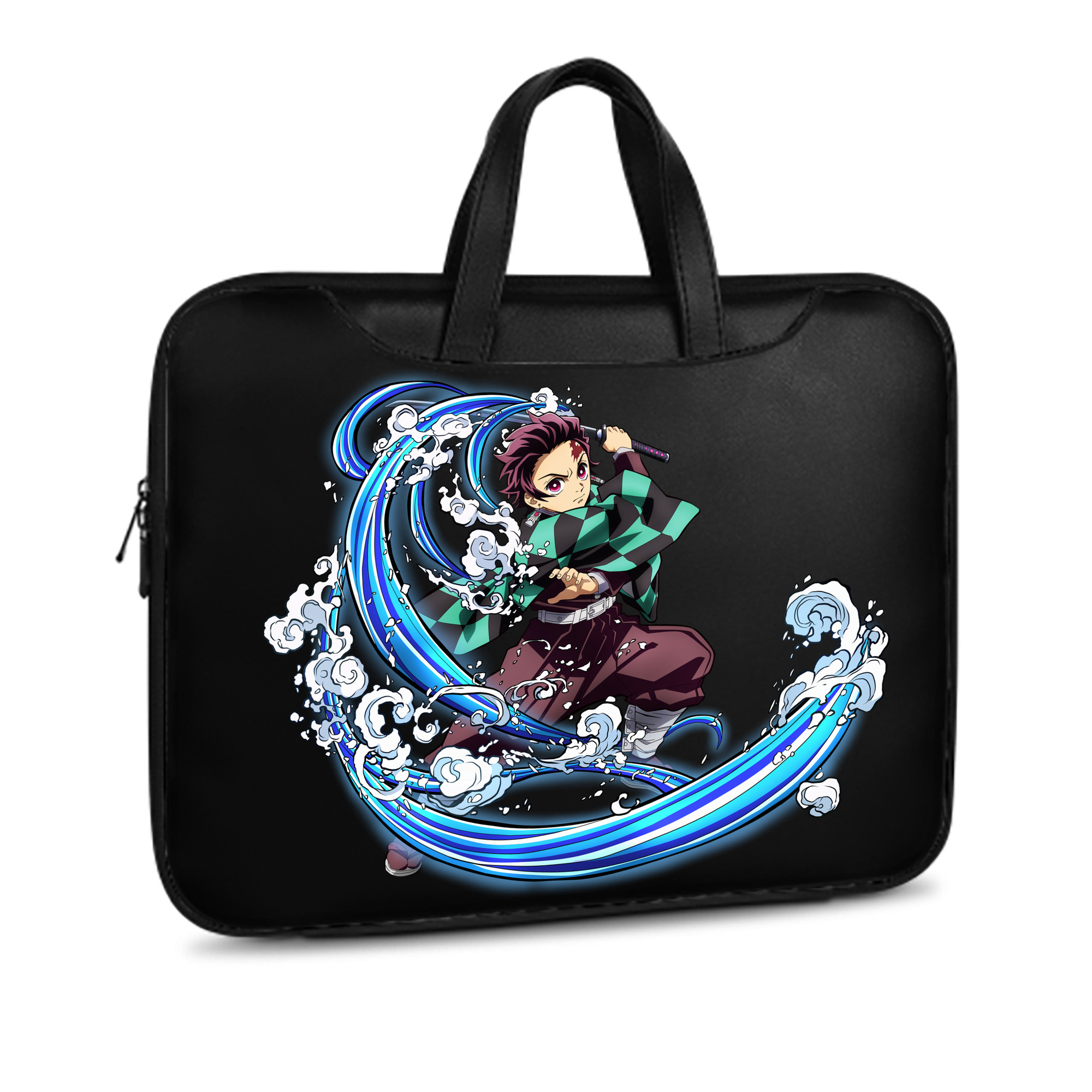 （画像用） 鬼滅の刃 竈門 炭治郎／かまど たんじろう Kamado Tanjirou レザーラップトップバッグ　ノートパソコンケース