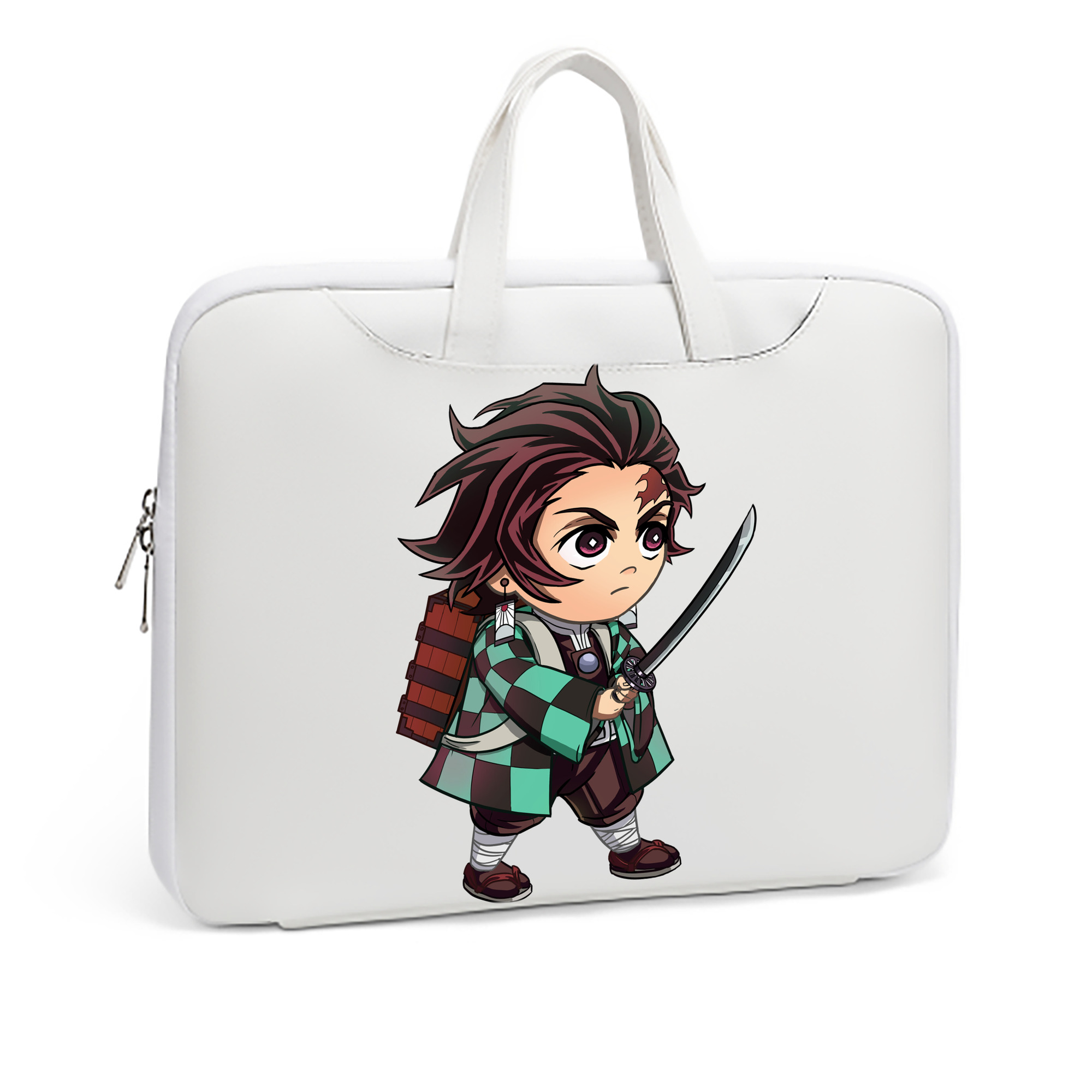 （画像用） 鬼滅の刃 竈門 炭治郎／かまど たんじろう Kamado Tanjirou レザーラップトップバッグ　ノートパソコンケース