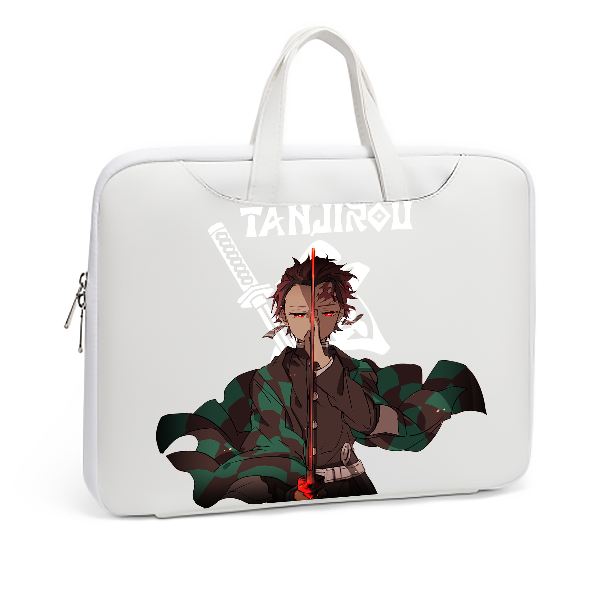 （画像用） 鬼滅の刃 竈門 炭治郎／かまど たんじろう Kamado Tanjirou レザーラップトップバッグ　ノートパソコンケース