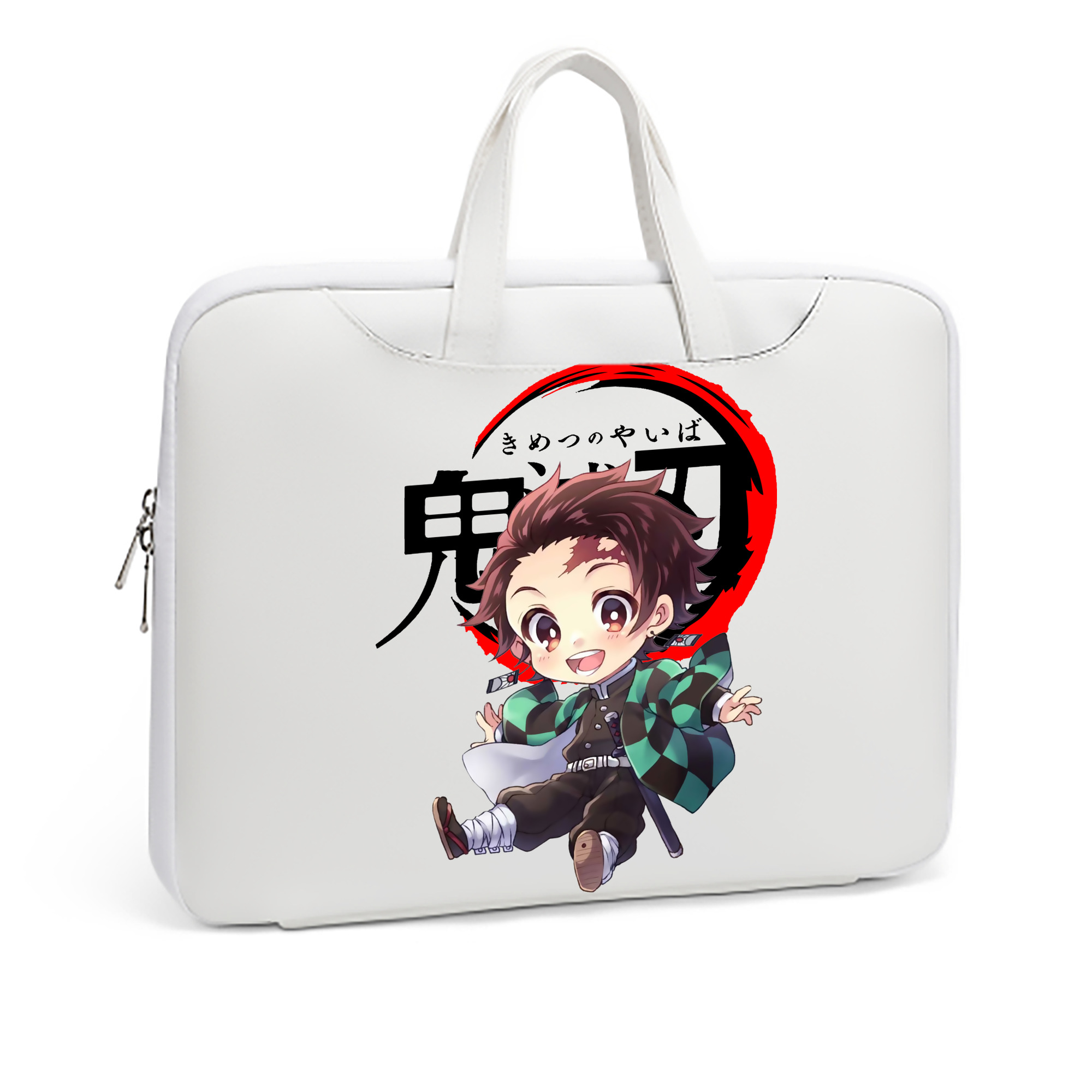 （画像用） 鬼滅の刃 竈門 炭治郎／かまど たんじろう Kamado Tanjirou レザーラップトップバッグ　ノートパソコンケース