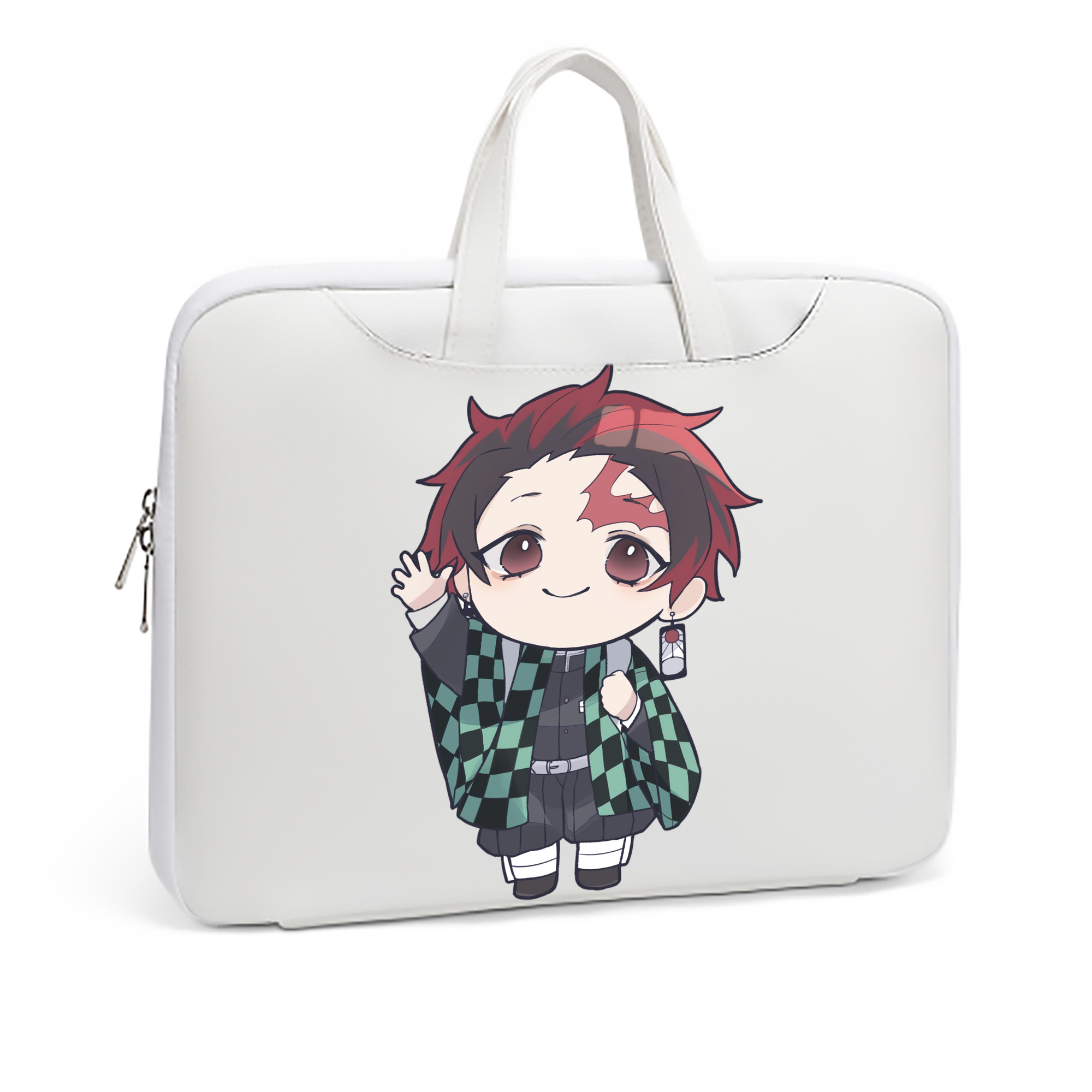 （画像用） 鬼滅の刃 竈門 炭治郎／かまど たんじろう Kamado Tanjirou レザーラップトップバッグ　ノートパソコンケース