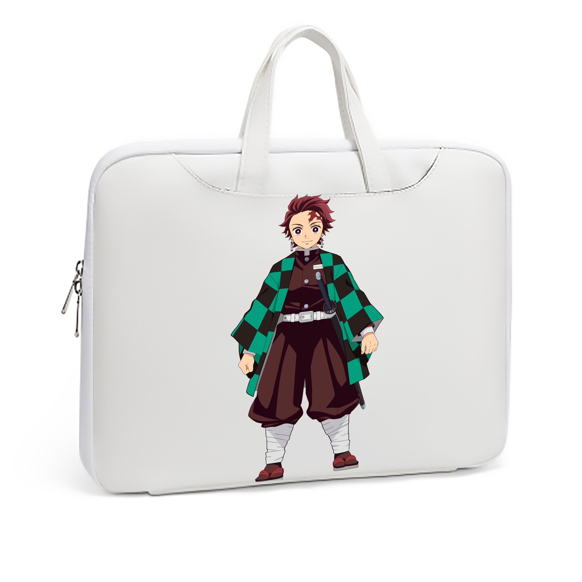 （画像用） 鬼滅の刃 竈門 炭治郎／かまど たんじろう Kamado Tanjirou レザーラップトップバッグ　ノートパソコンケース