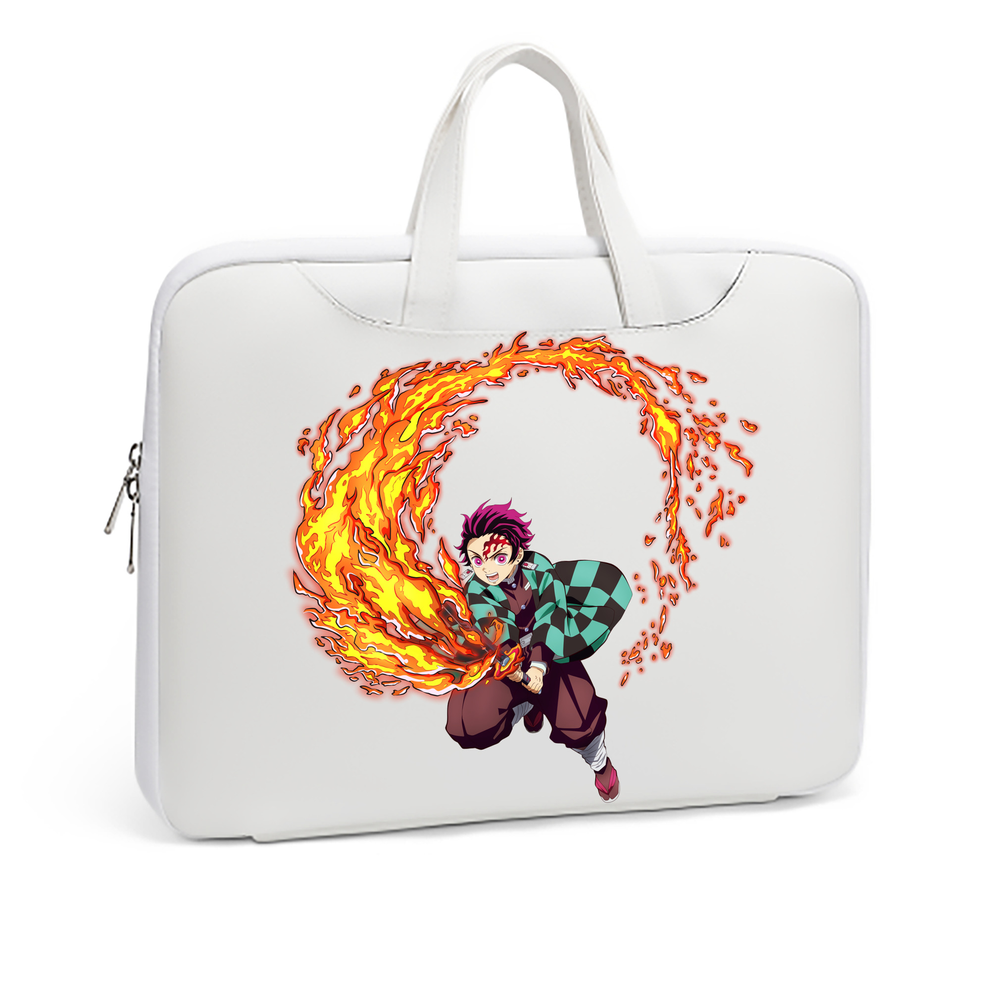 （画像用） 鬼滅の刃 竈門 炭治郎／かまど たんじろう Kamado Tanjirou レザーラップトップバッグ　ノートパソコンケース