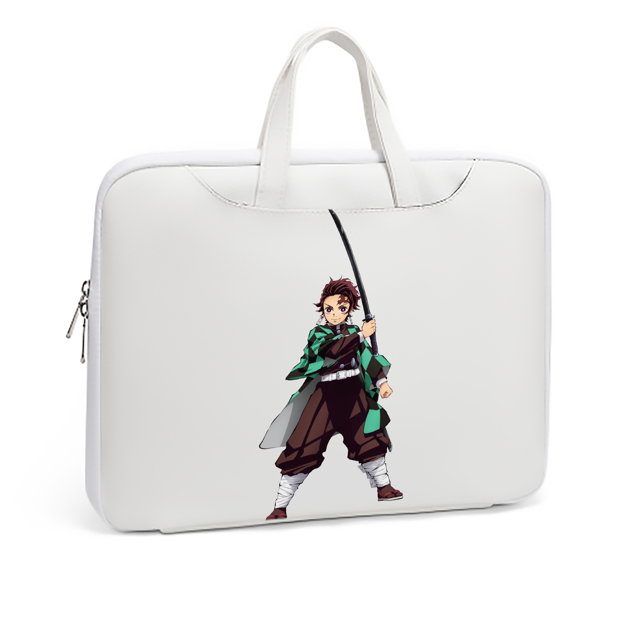 （画像用） 鬼滅の刃 竈門 炭治郎／かまど たんじろう Kamado Tanjirou レザーラップトップバッグ　ノートパソコンケース