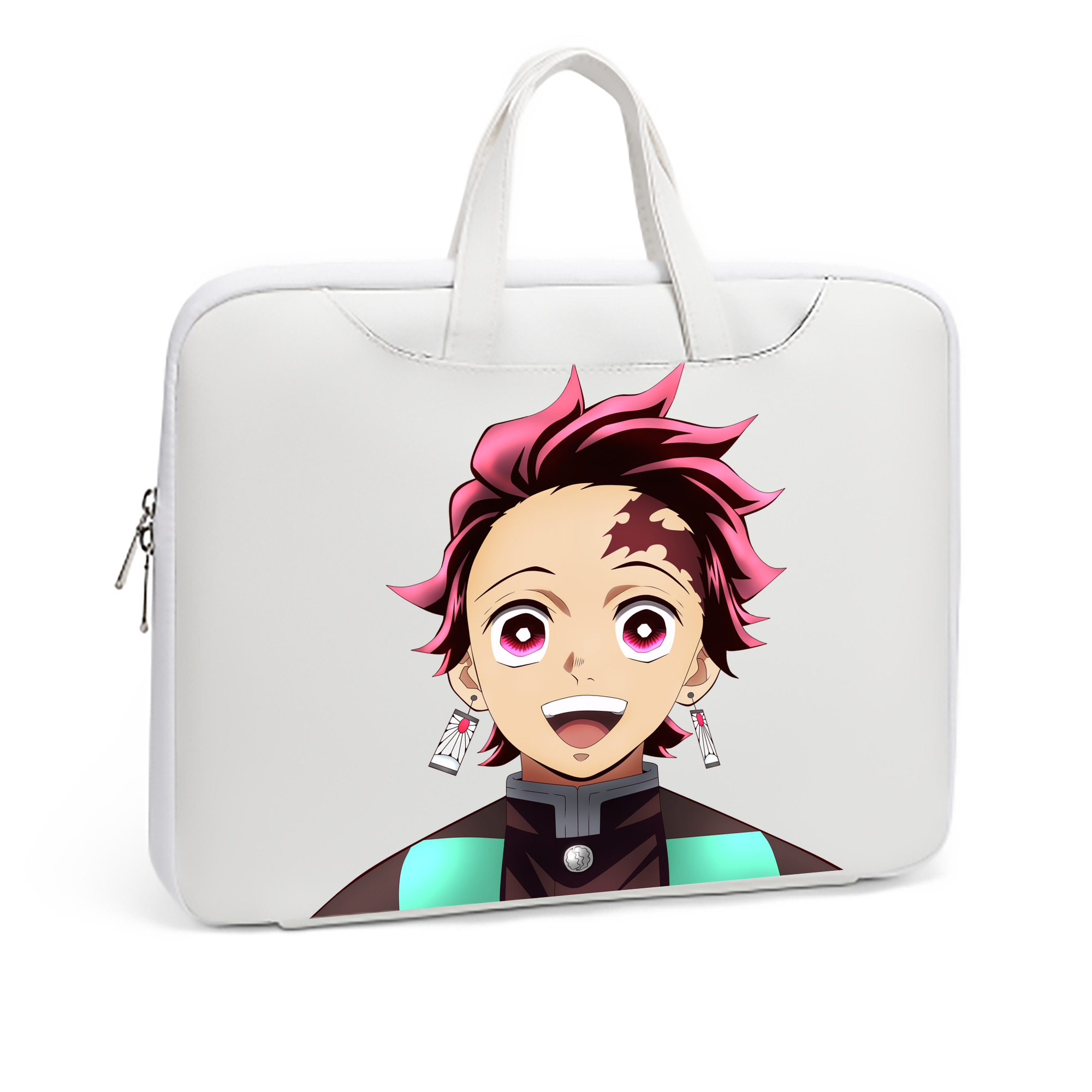 （画像用） 鬼滅の刃 竈門 炭治郎／かまど たんじろう Kamado Tanjirou レザーラップトップバッグ　ノートパソコンケース