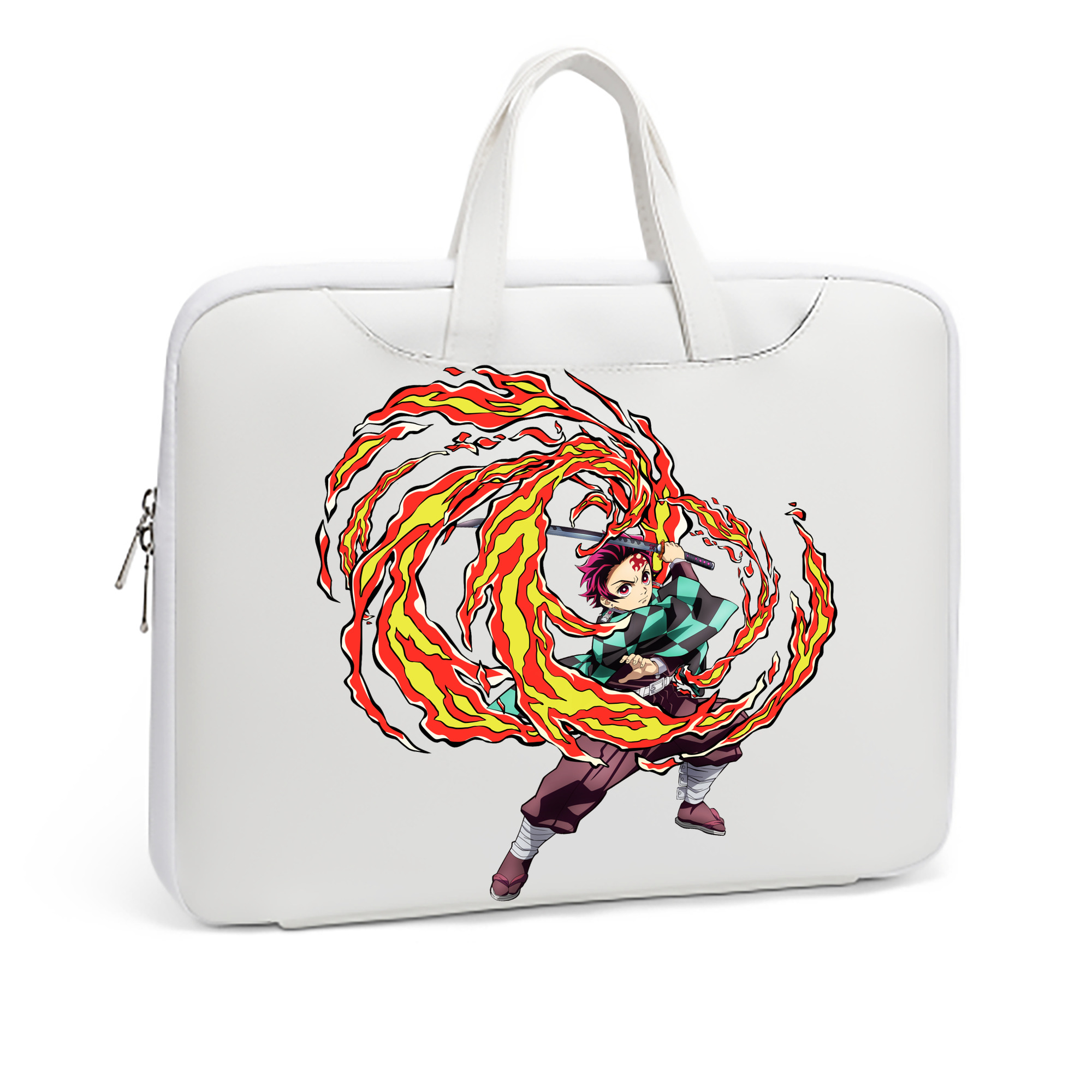 （画像用） 鬼滅の刃 竈門 炭治郎／かまど たんじろう Kamado Tanjirou レザーラップトップバッグ　ノートパソコンケース