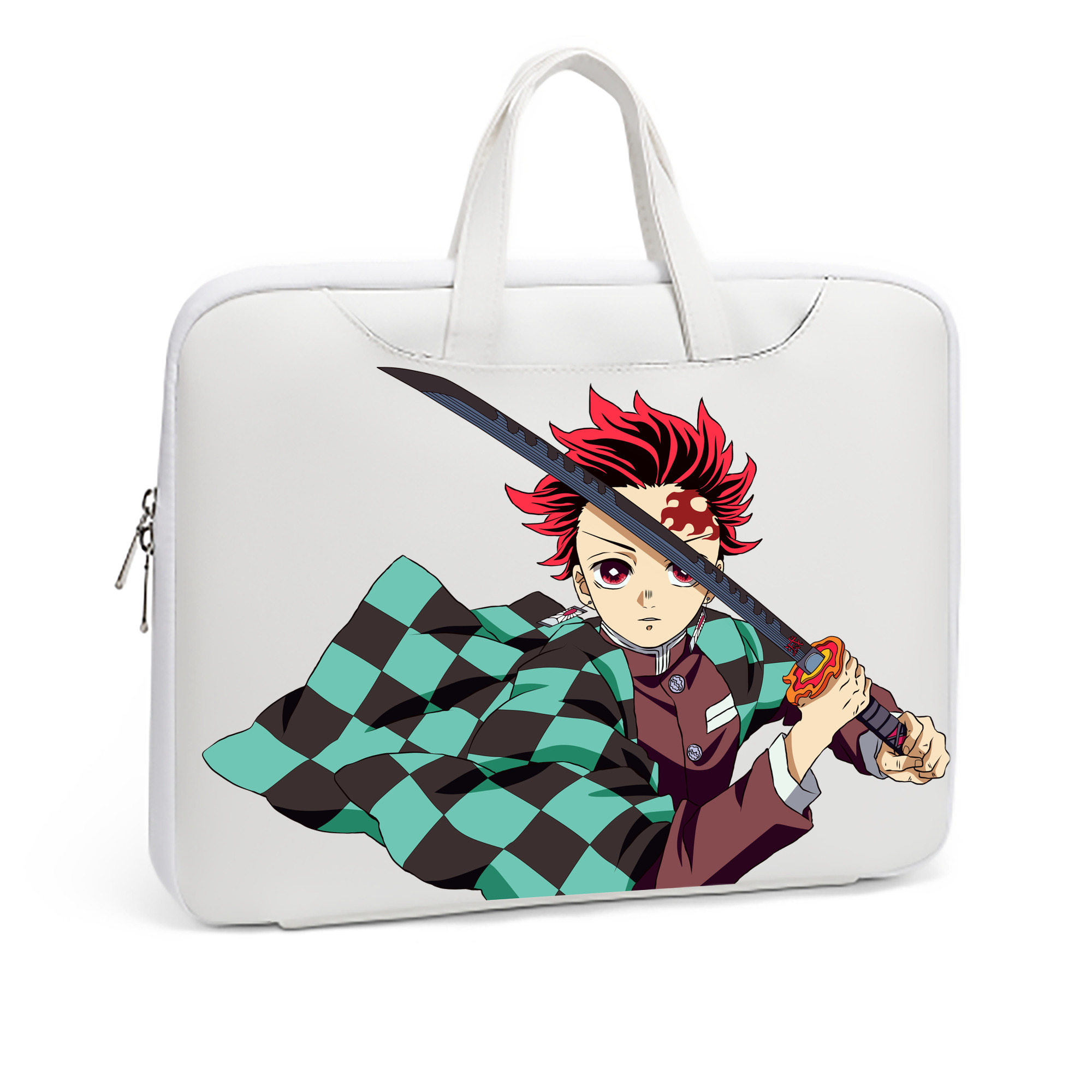 （画像用） 鬼滅の刃 竈門 炭治郎／かまど たんじろう Kamado Tanjirou レザーラップトップバッグ　ノートパソコンケース