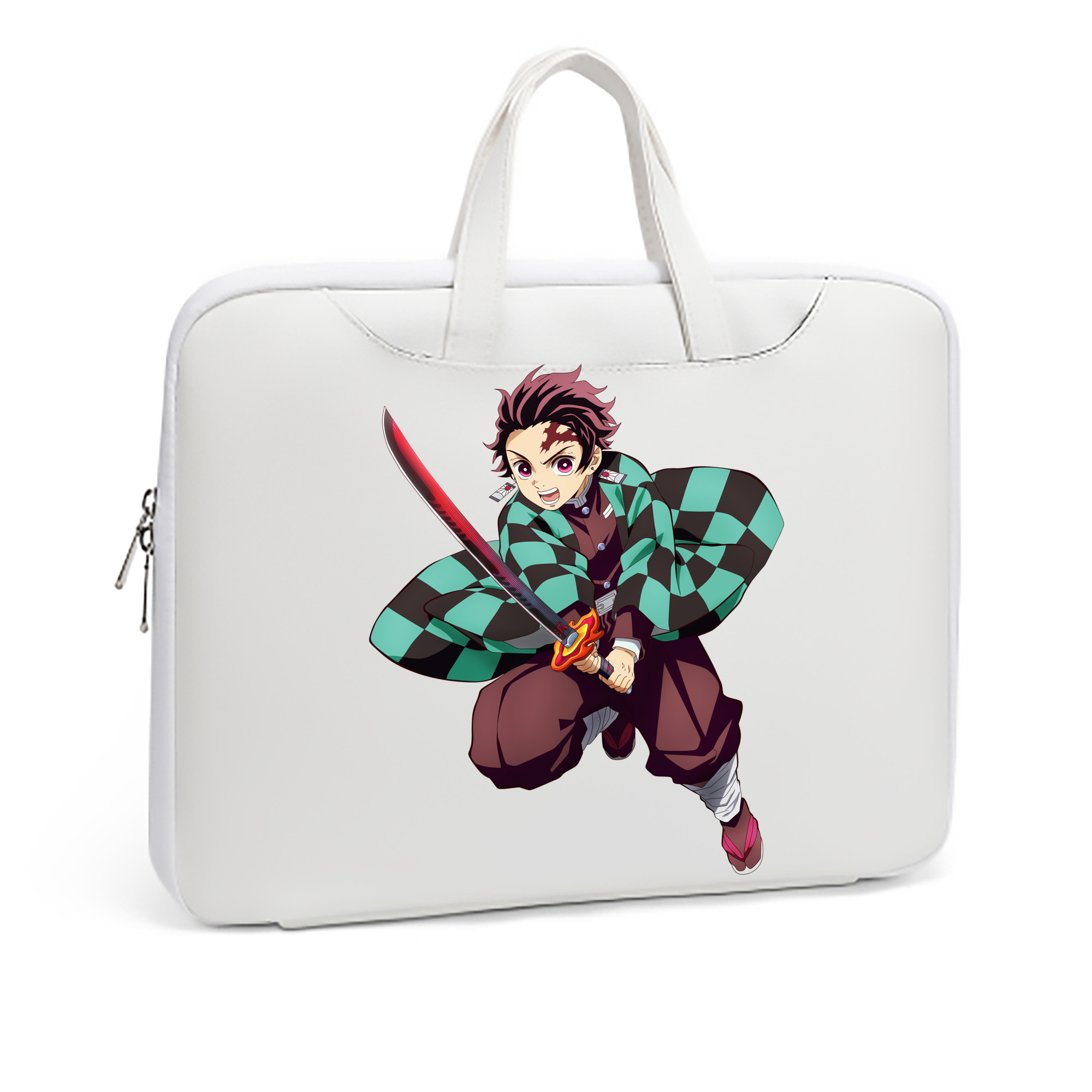 （画像用） 鬼滅の刃 竈門 炭治郎／かまど たんじろう Kamado Tanjirou レザーラップトップバッグ　ノートパソコンケース