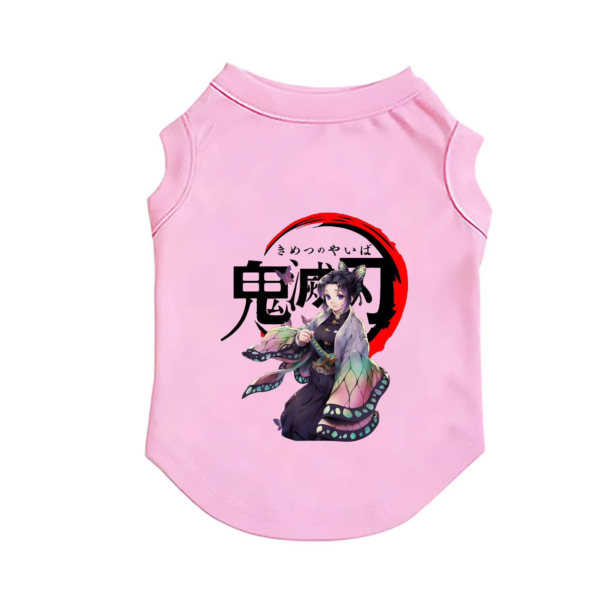 （画像用） 鬼滅の刃（きめつのやいば）蟲柱-胡蝶 しのぶ／こちょう しのぶ Kochou Shinobu ペット用ベスト