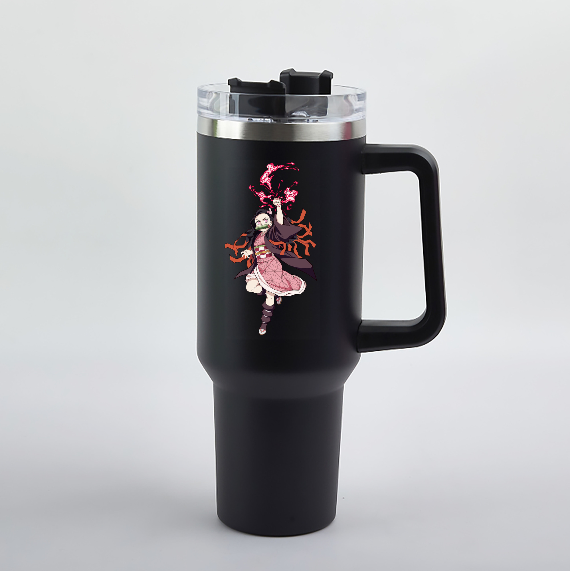 （画像用） 鬼滅の刃（きめつのやいば）竈門 禰󠄀豆子／かまど ねずこ Kamado Nezuko 1200mL車用タンブラー（カラープリント）